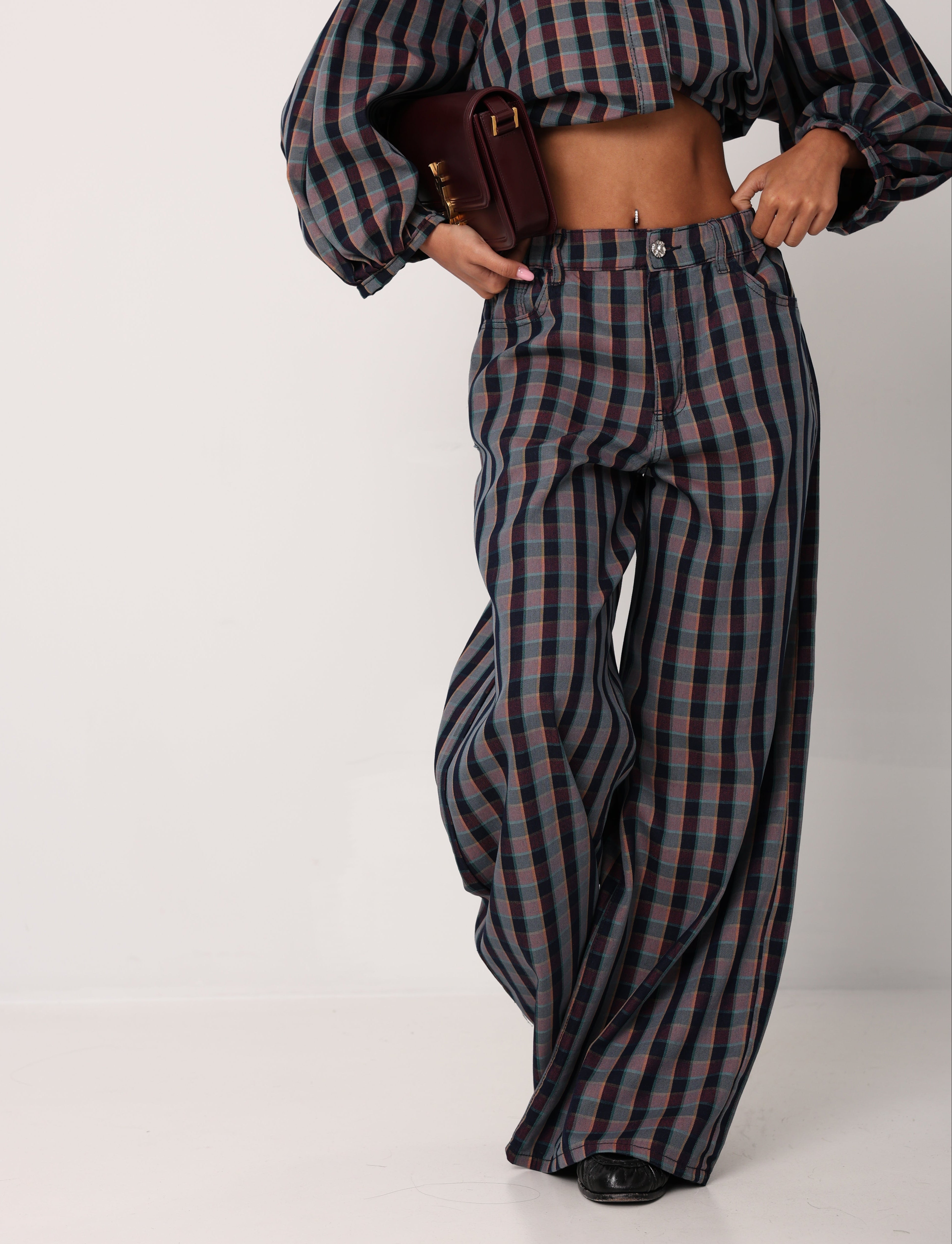 PANTALONI QUADRETTI MAUDE