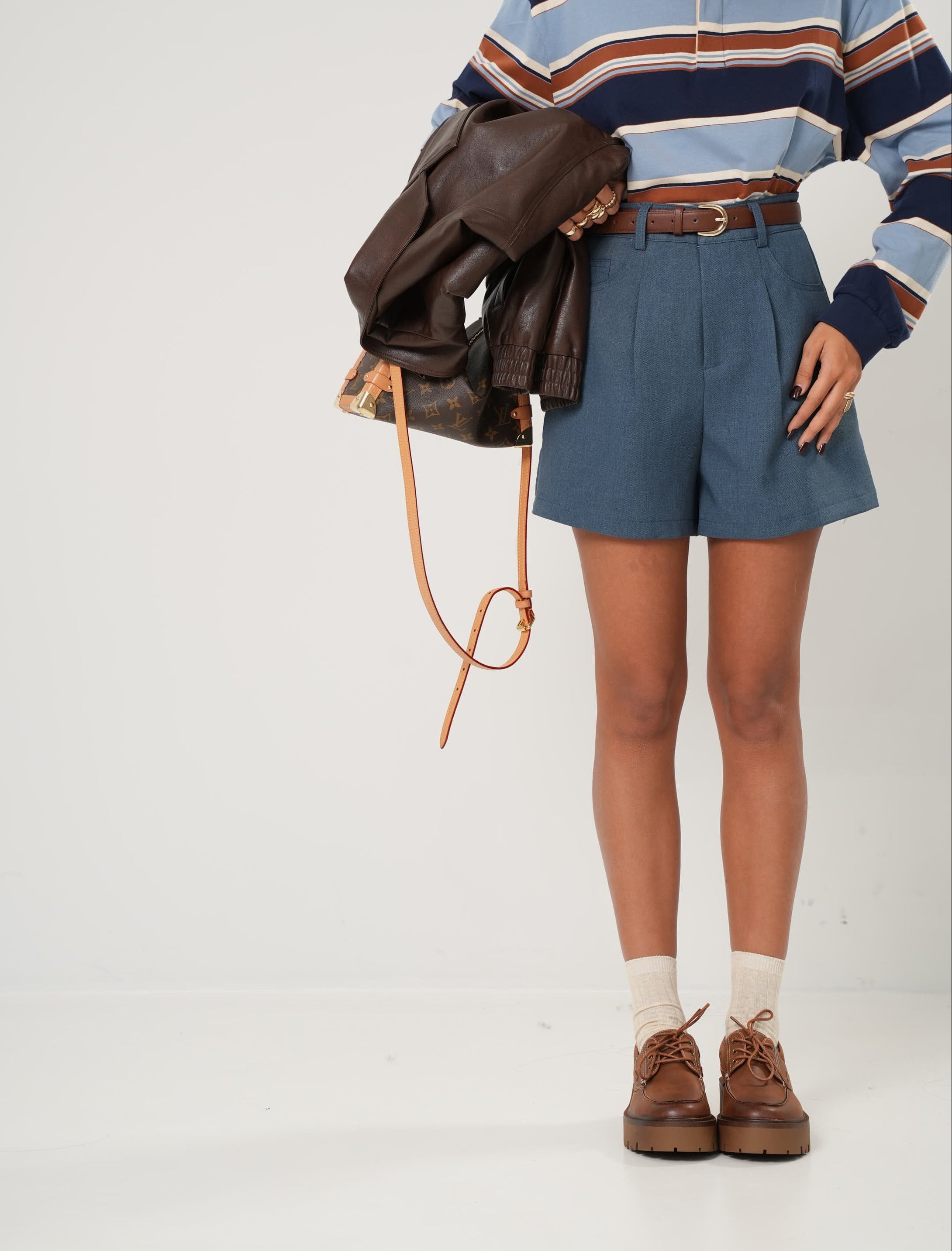 SHORTS VITTORIA EFFETTO DENIM