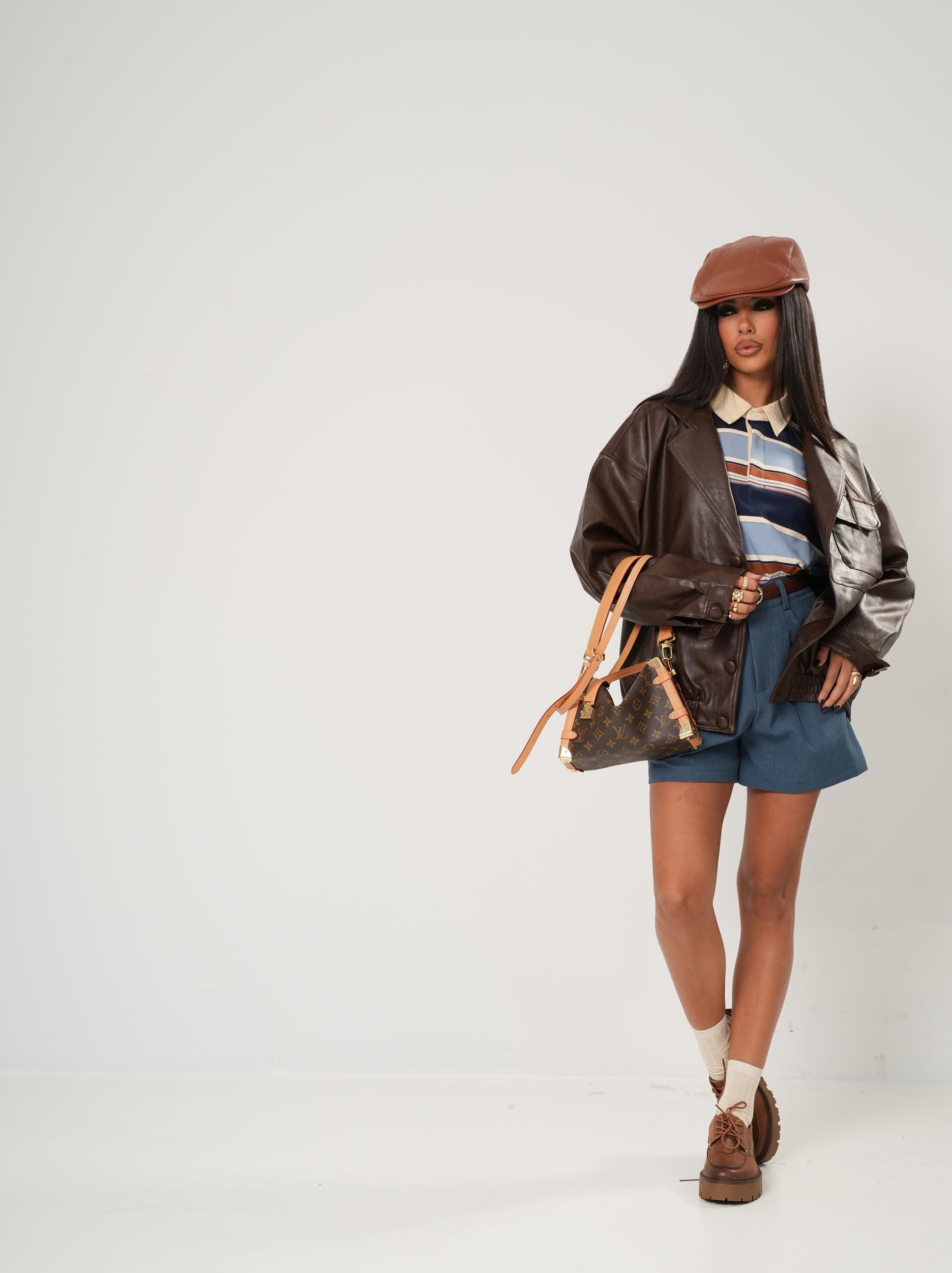 GIACCA ECOPELLE BERLINO MARRONE