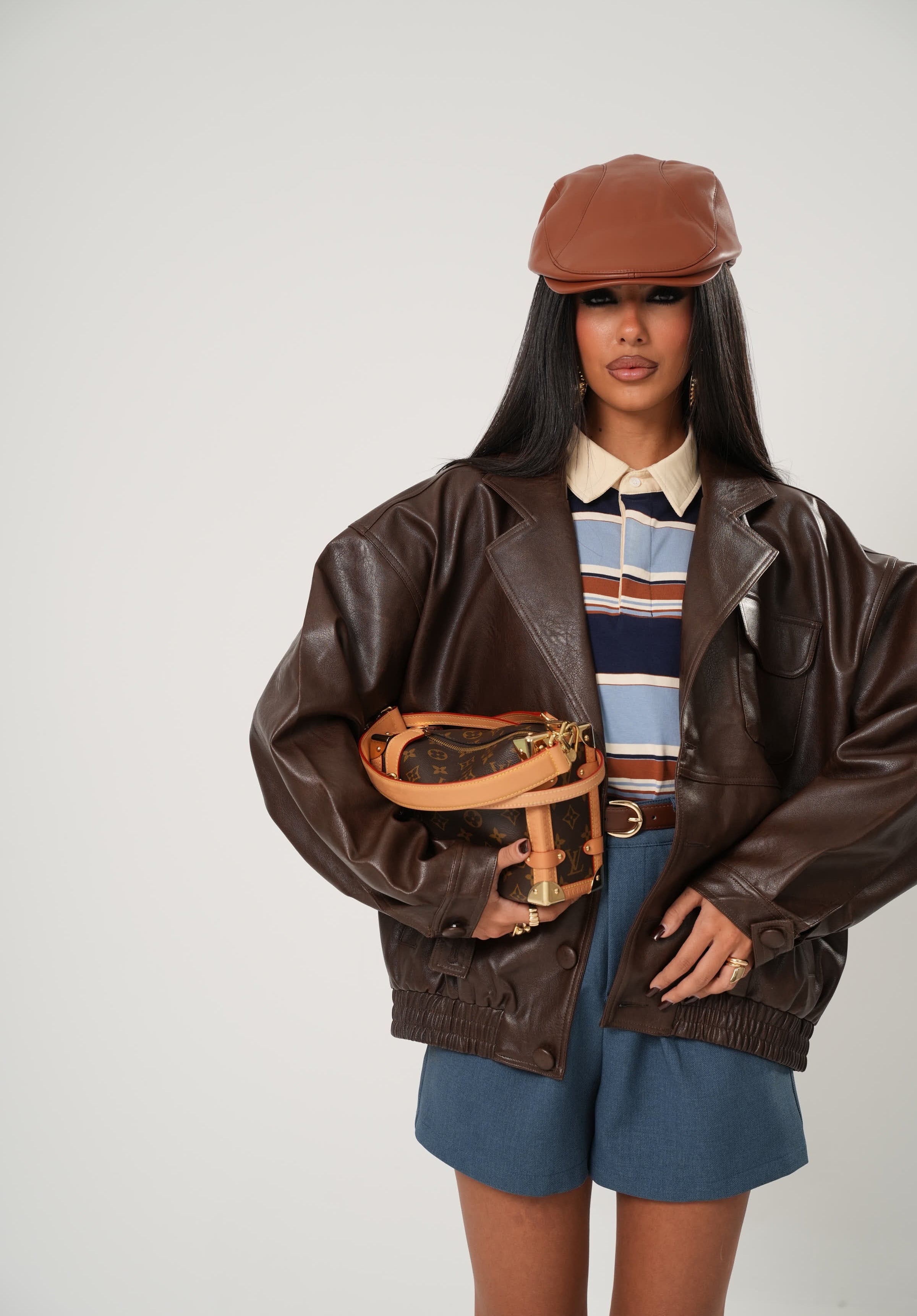 GIACCA ECOPELLE BERLINO MARRONE