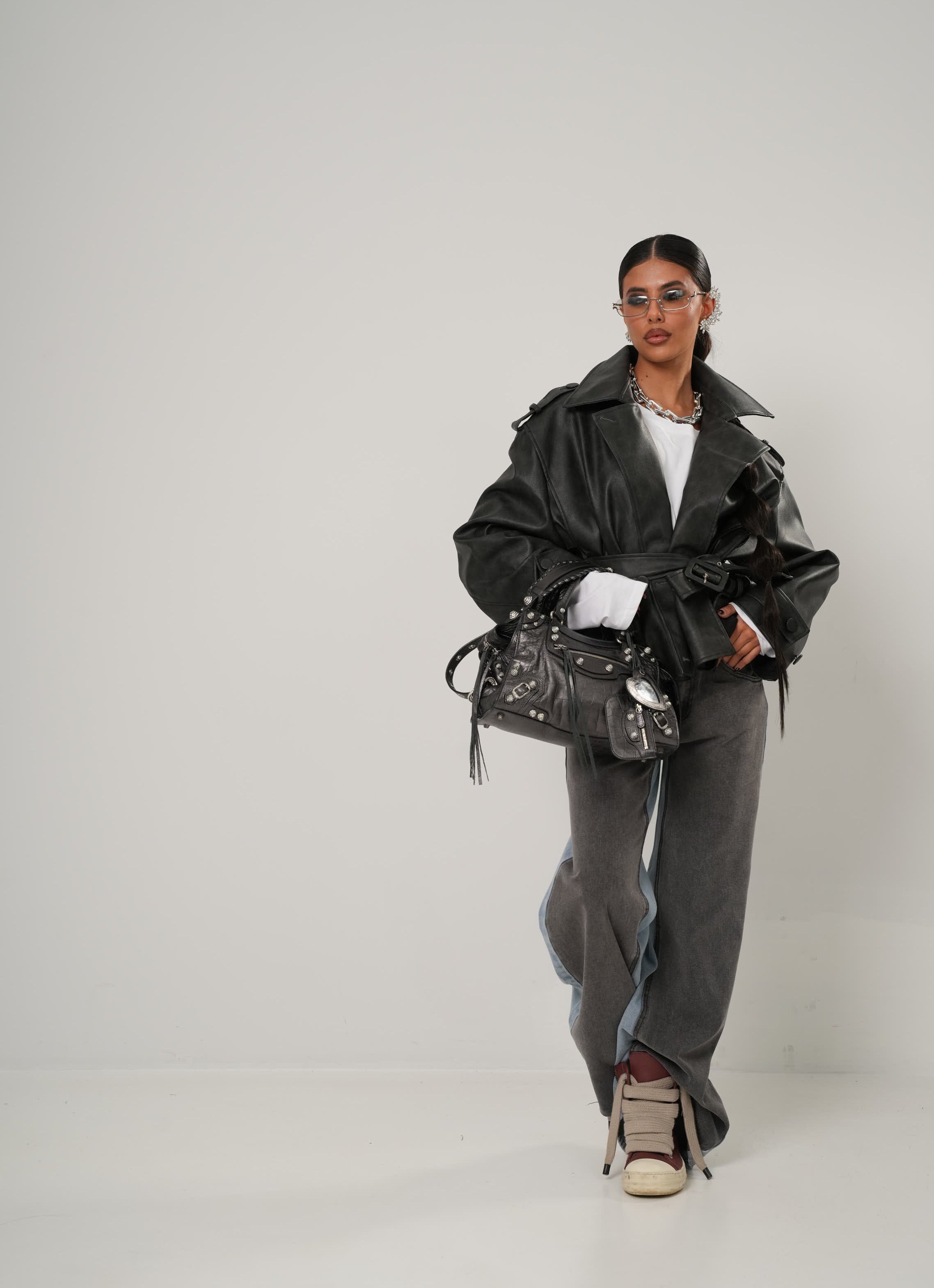 CHIODO ECOPELLE ZELANDA NERO