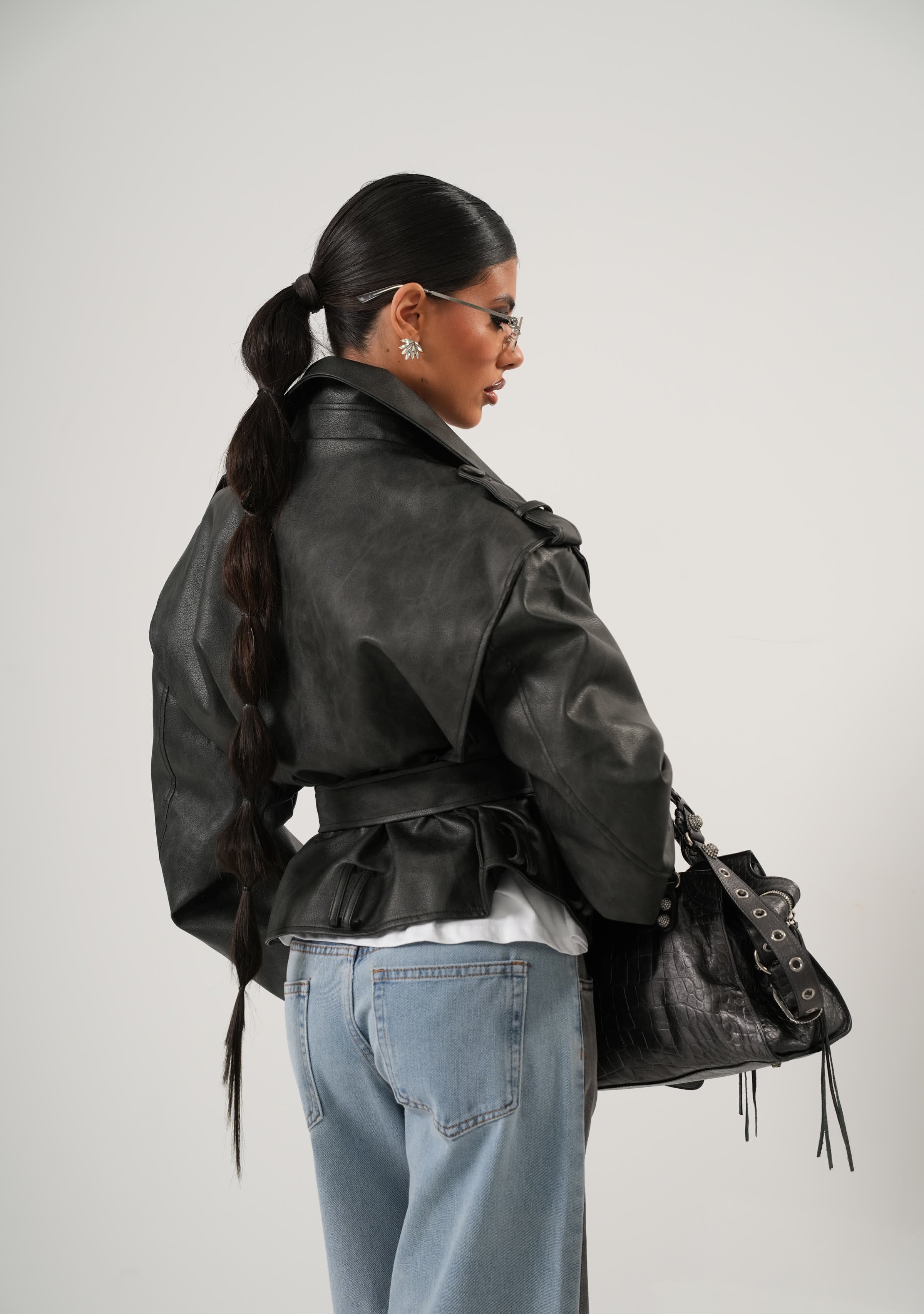 CHIODO ECOPELLE ZELANDA NERO