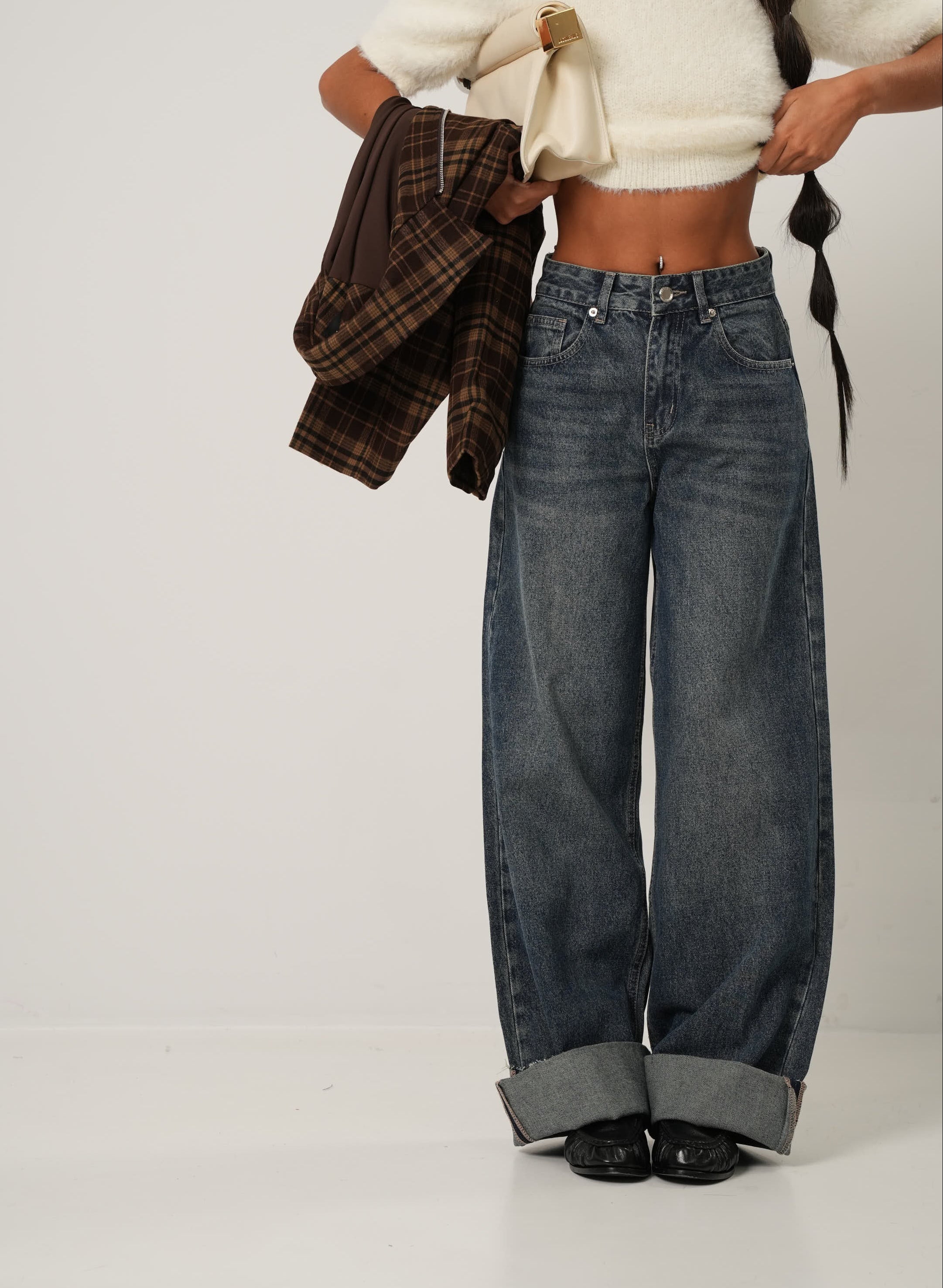 JEANS PIEGONE INDIA DENIM SCURO