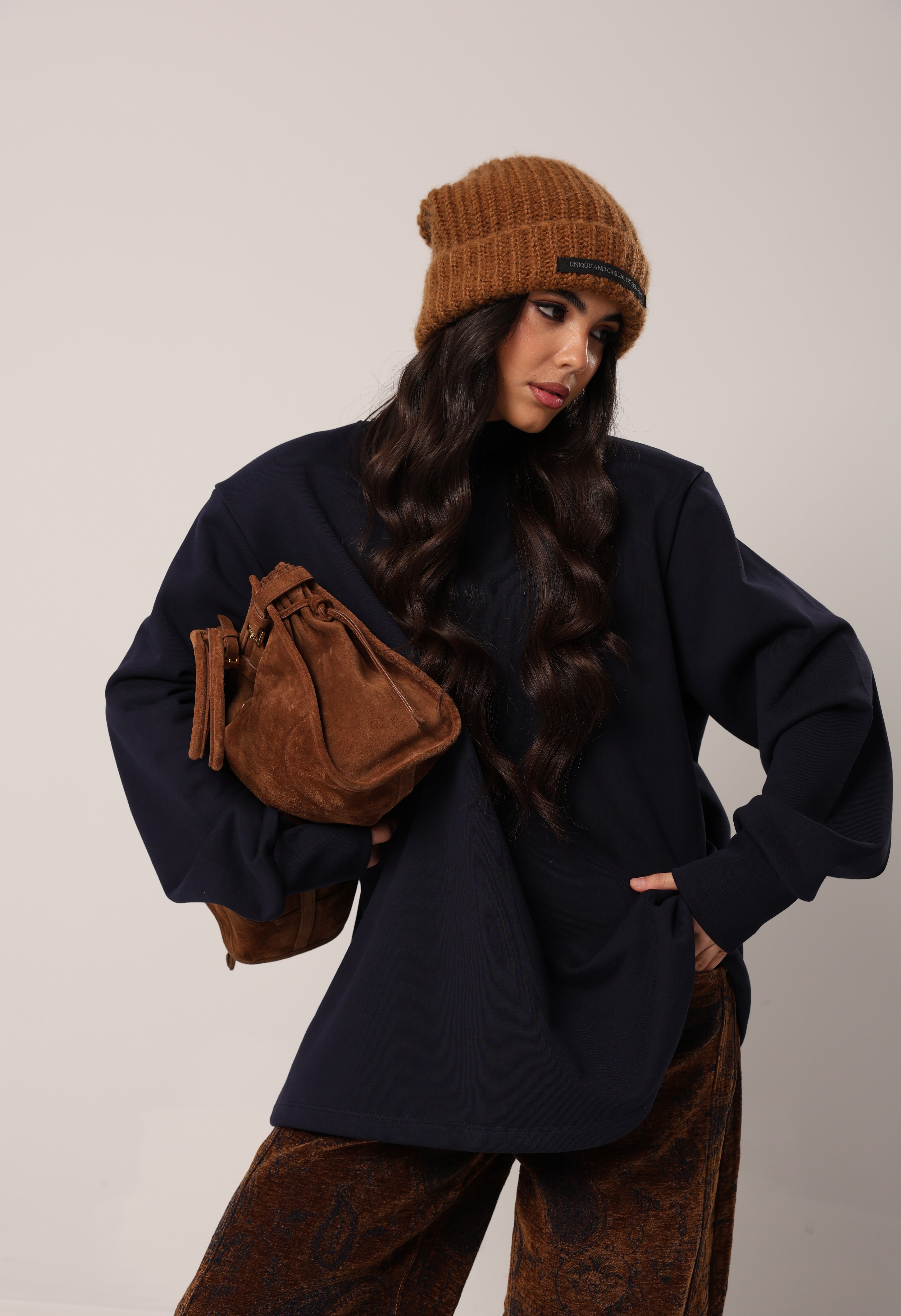 FELPA SPALLINE MARINES BLU NOTTE