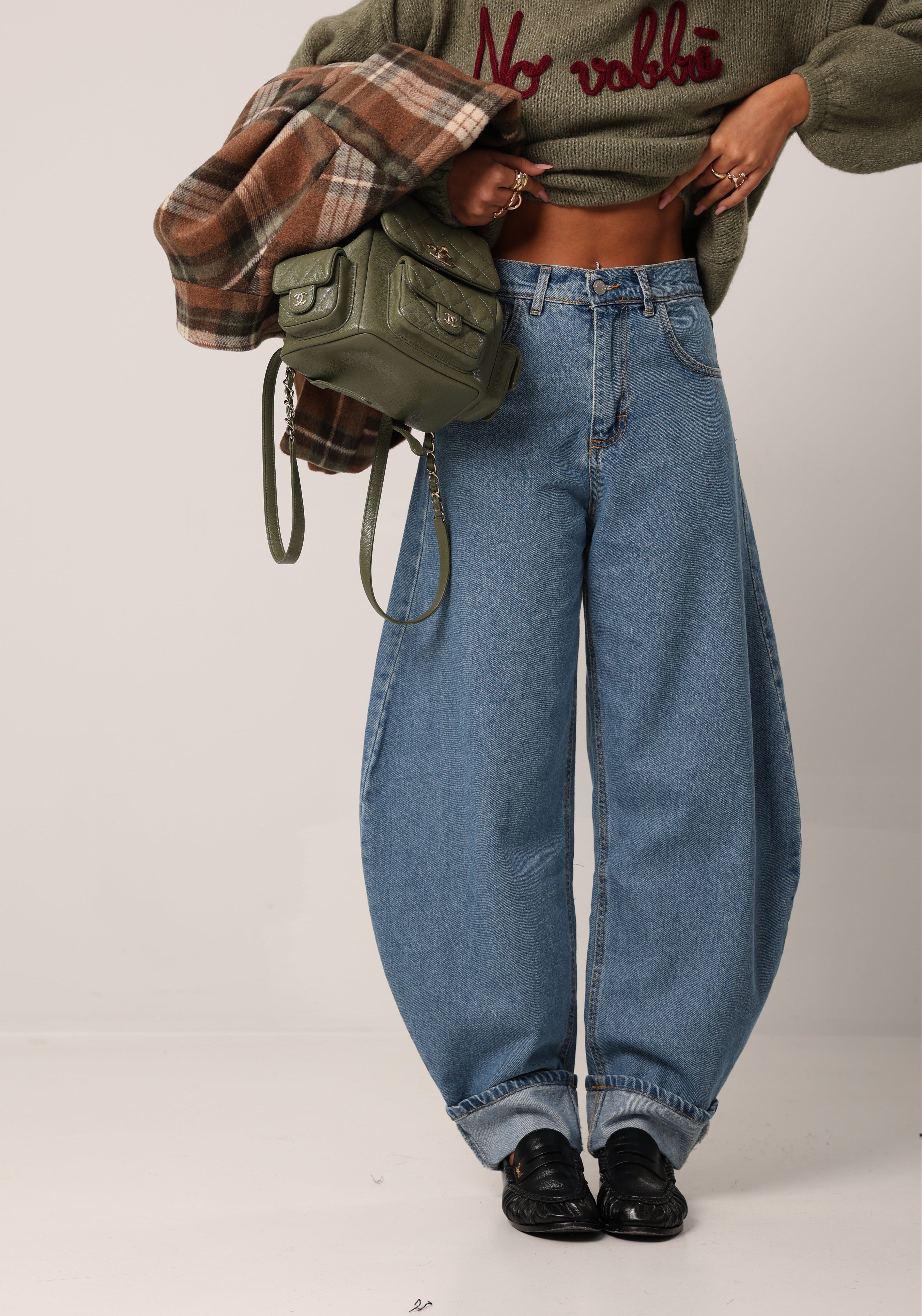 JEANS BALLOON CAROLINA DENIM CHIARO