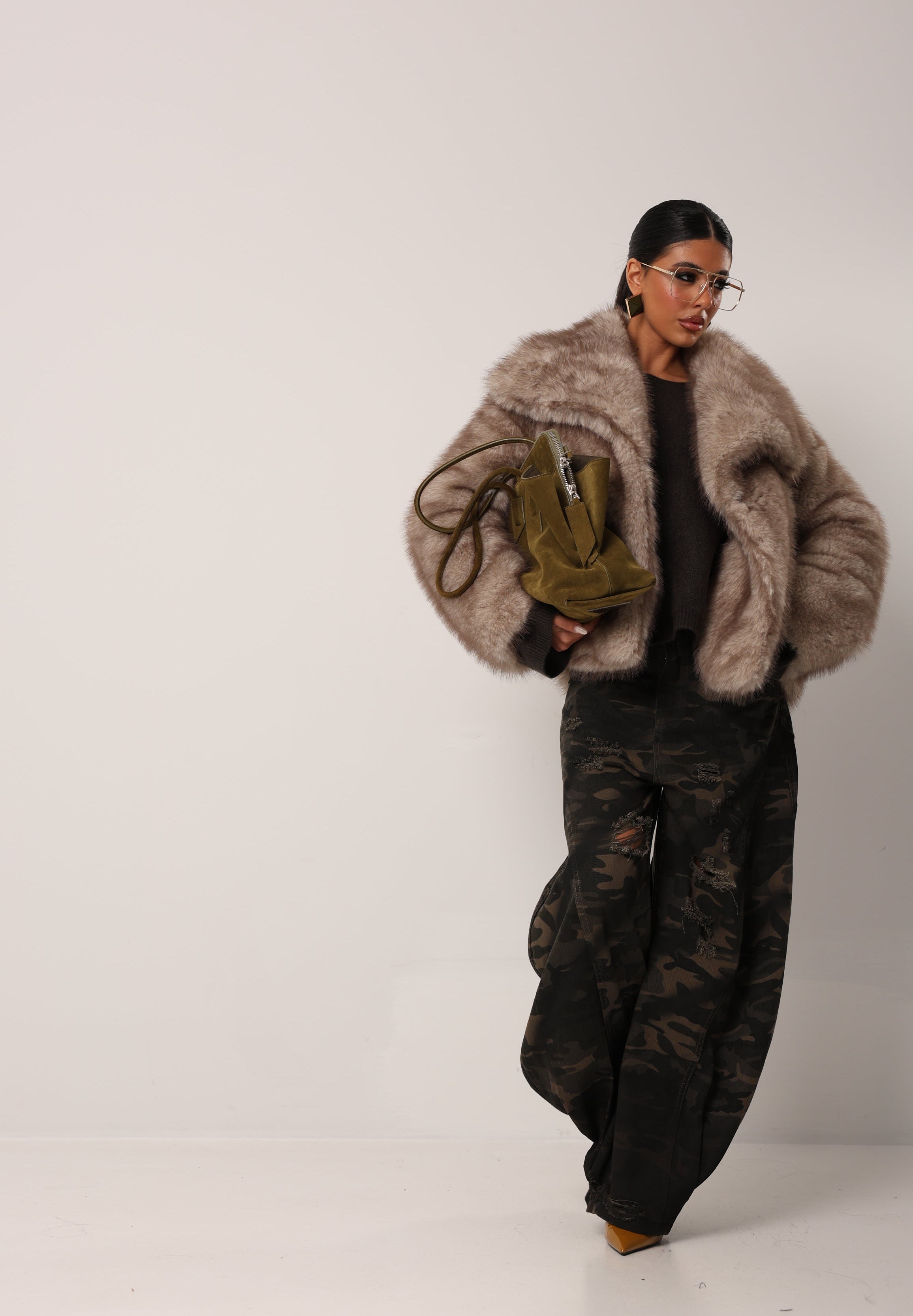 ECOPELLICCIA CORTA HOLLY BEIGE