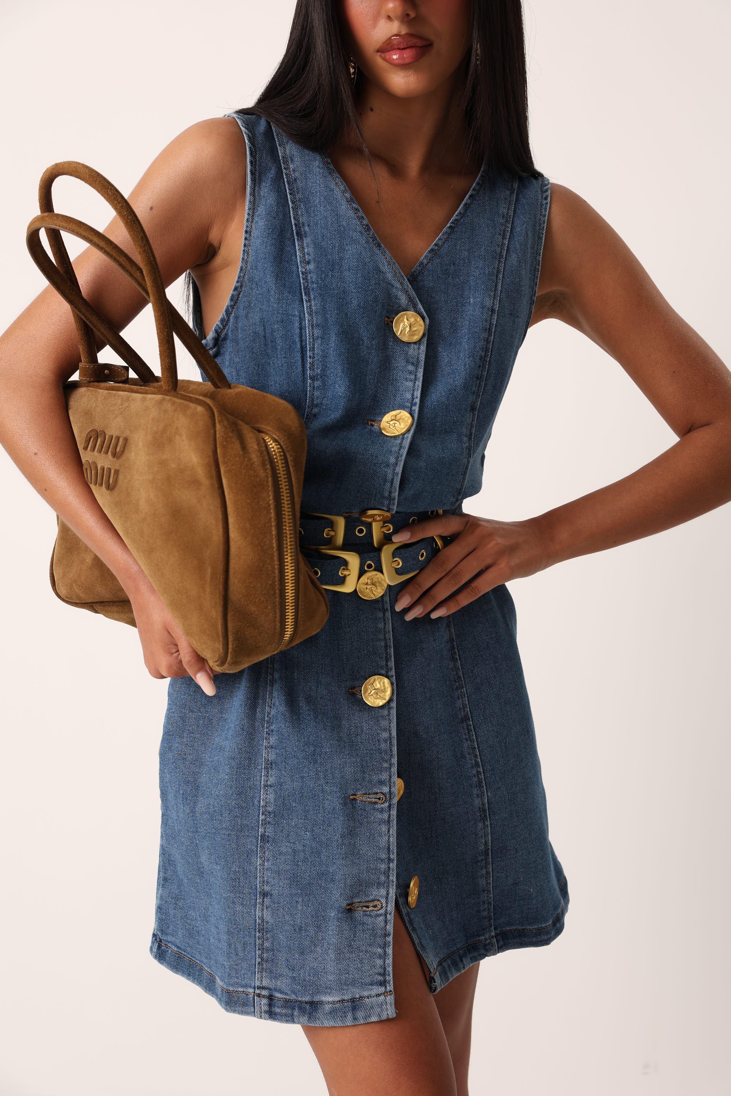 VESTITO SARAH DENIM + CINTURA