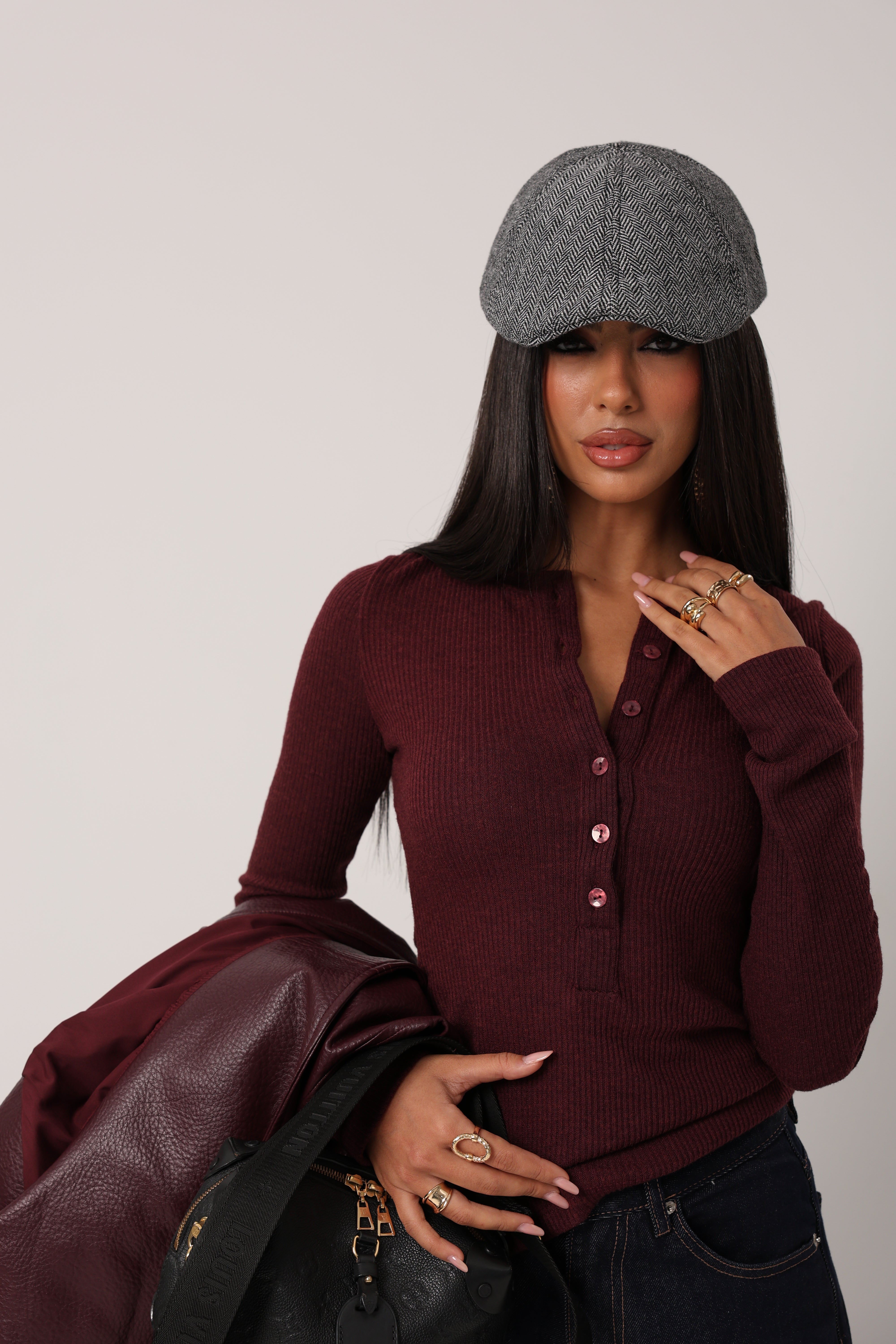 MAGLIETTINA KESHA 2.0 BORDEAUX BY MARZIA MANGO