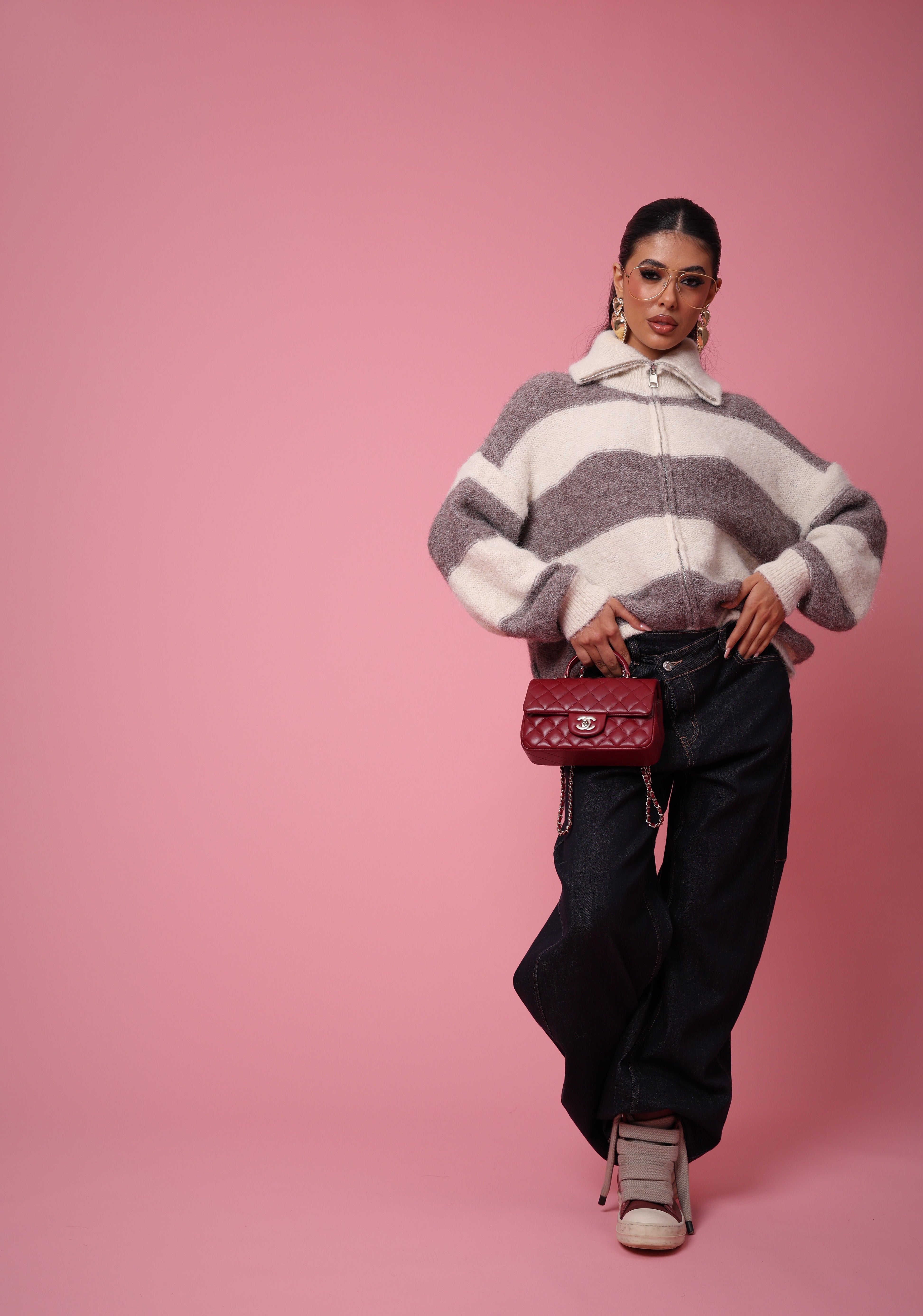 JEANS BALLOON FRANK DENIM SCURO