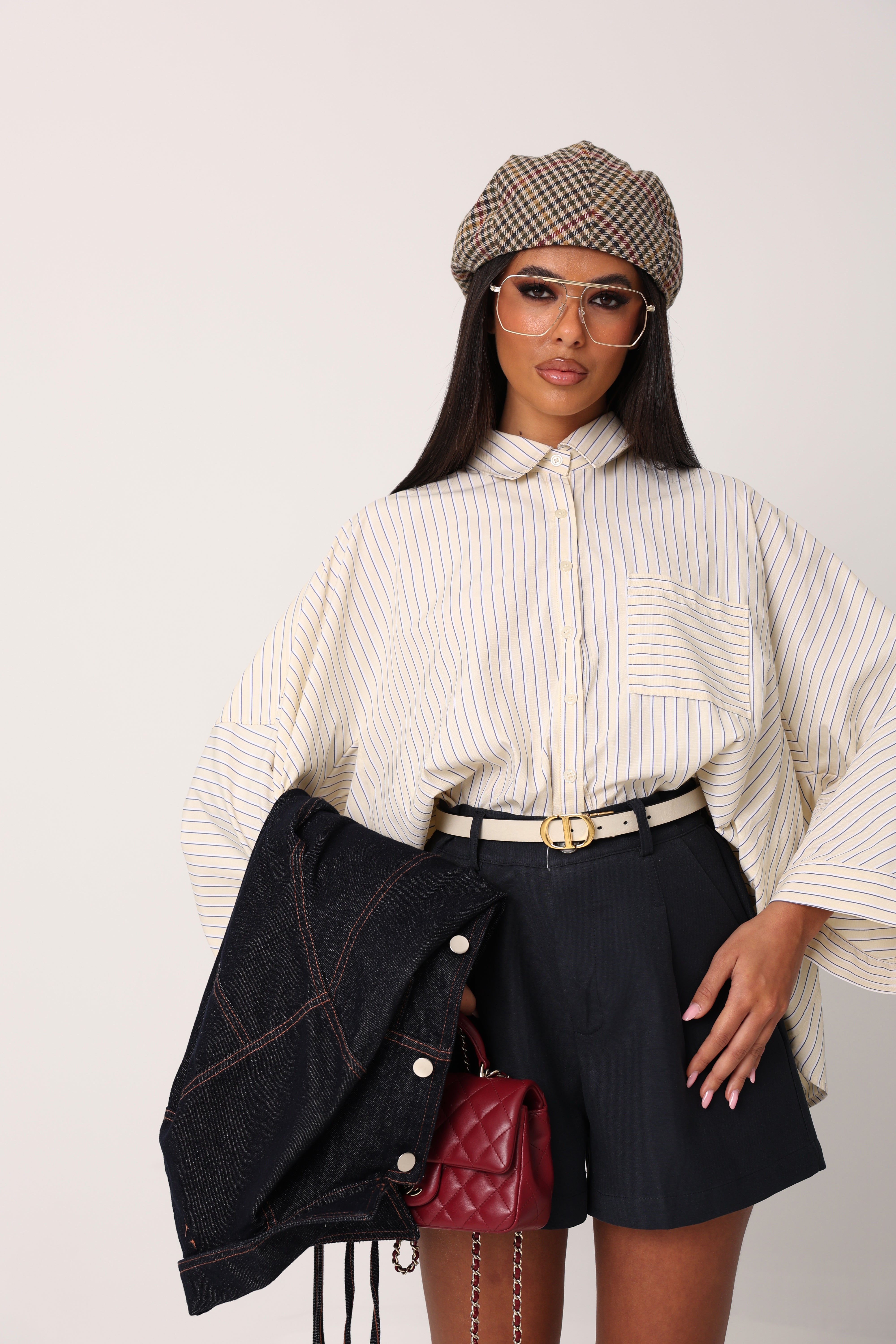 CAMICIA RIGHE MOLLY GIALLA/BLU