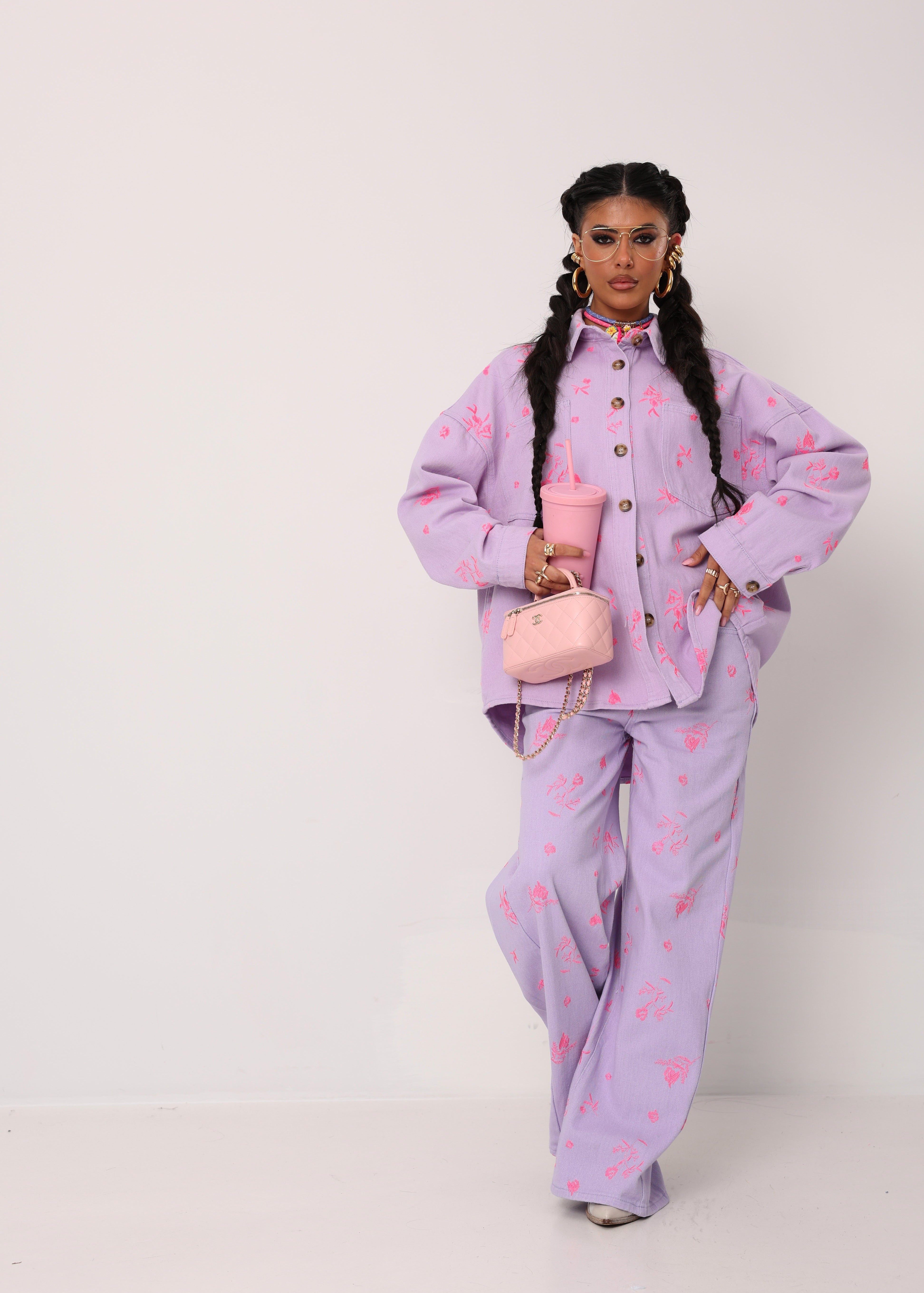 JEANS FIORI MARGERY LILLA