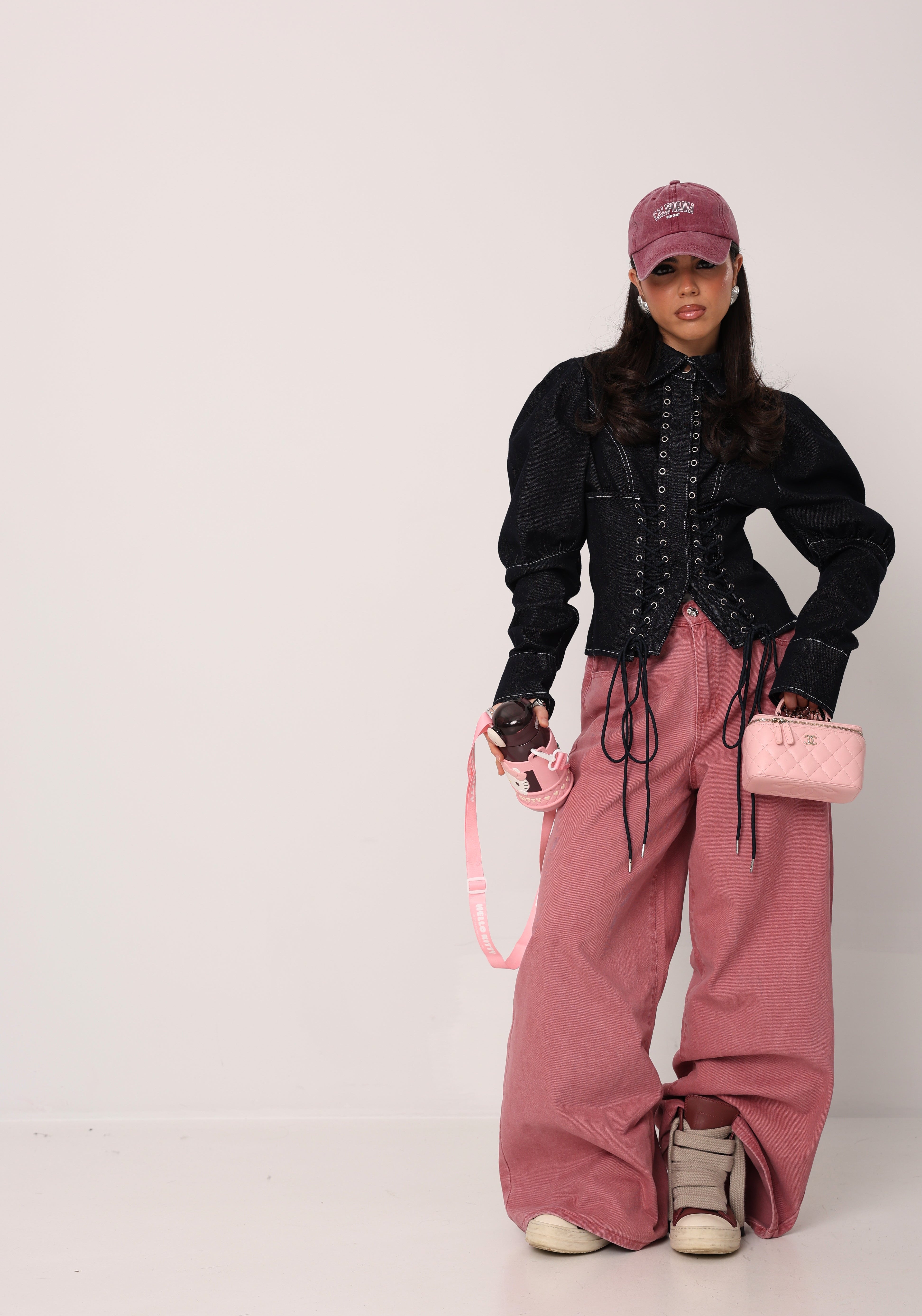 JEANS PALAZZO MILDRED ROSA