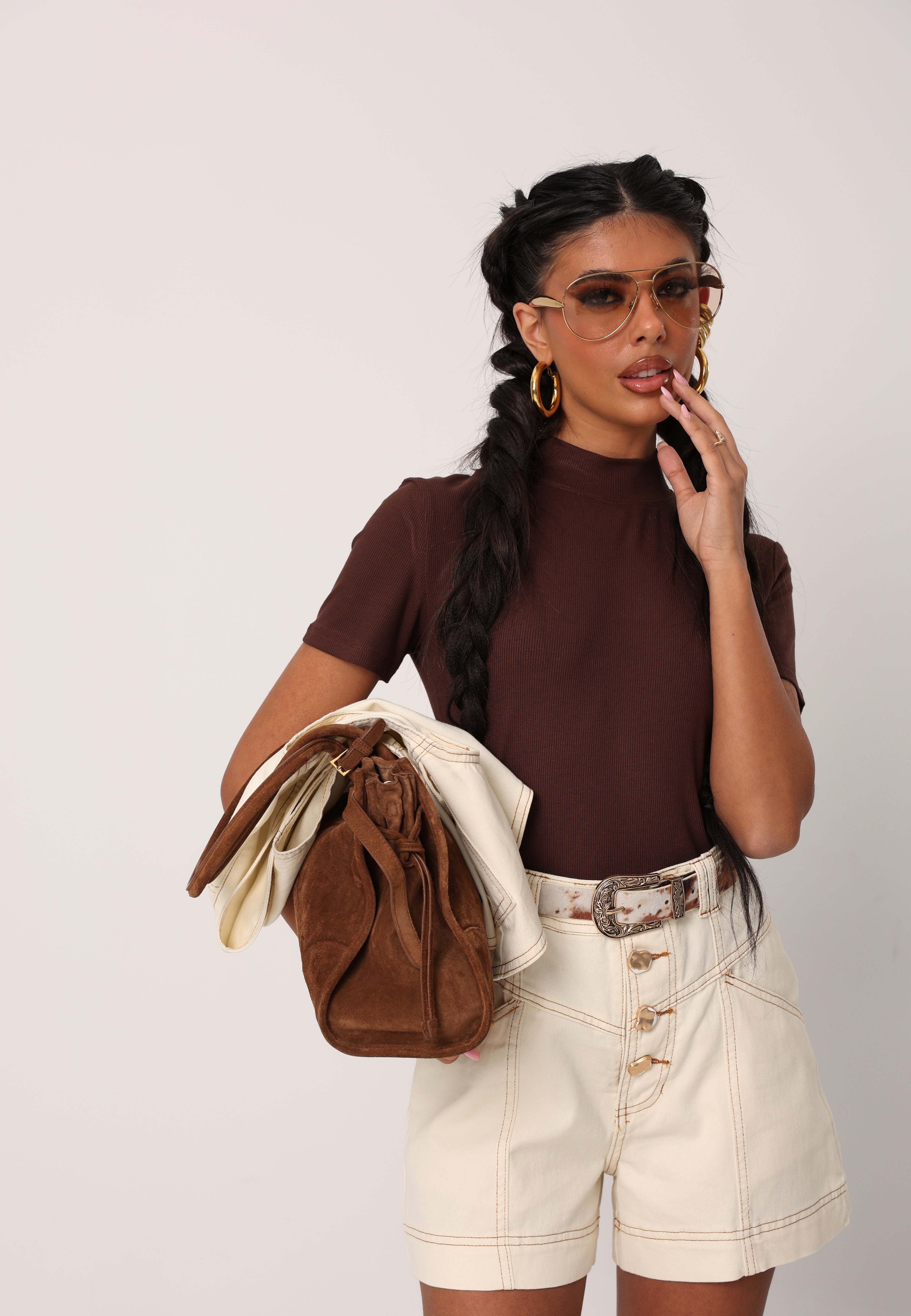 MAGLIA COSTINE MIRRA MARRONE