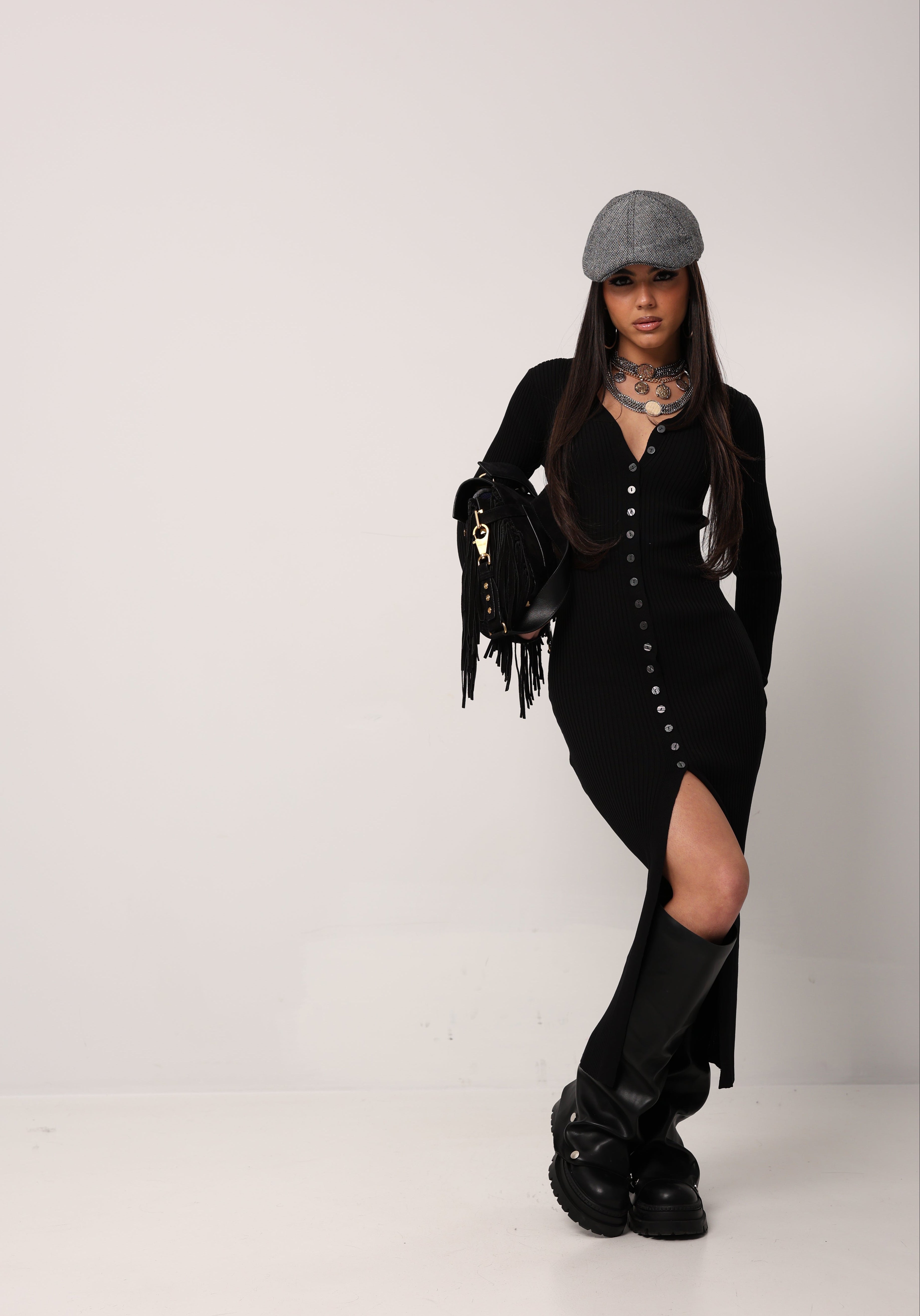 VESTITO COSTINE JOLIE NERO