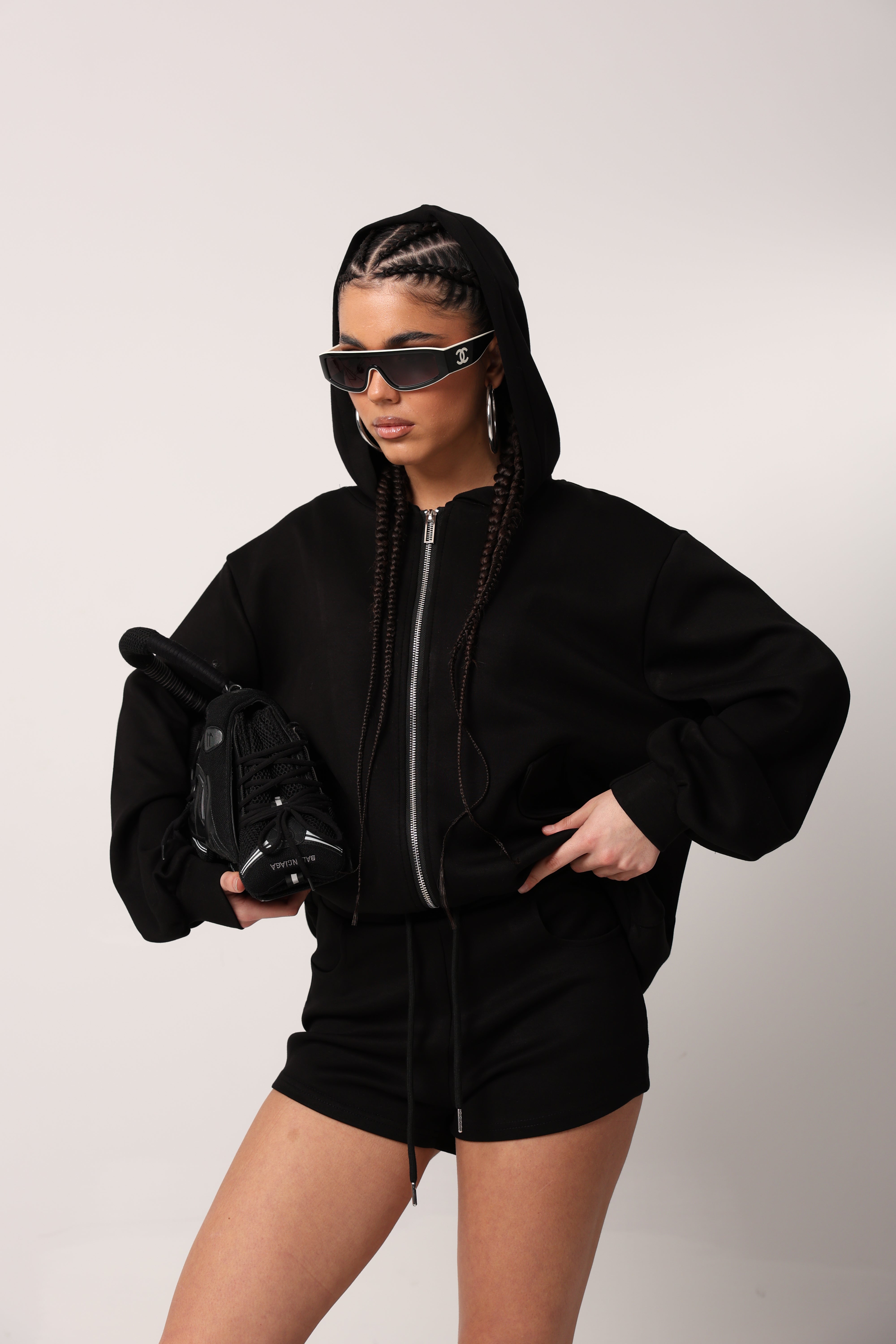 COORDINATO DI TUTA SHAPE NERO