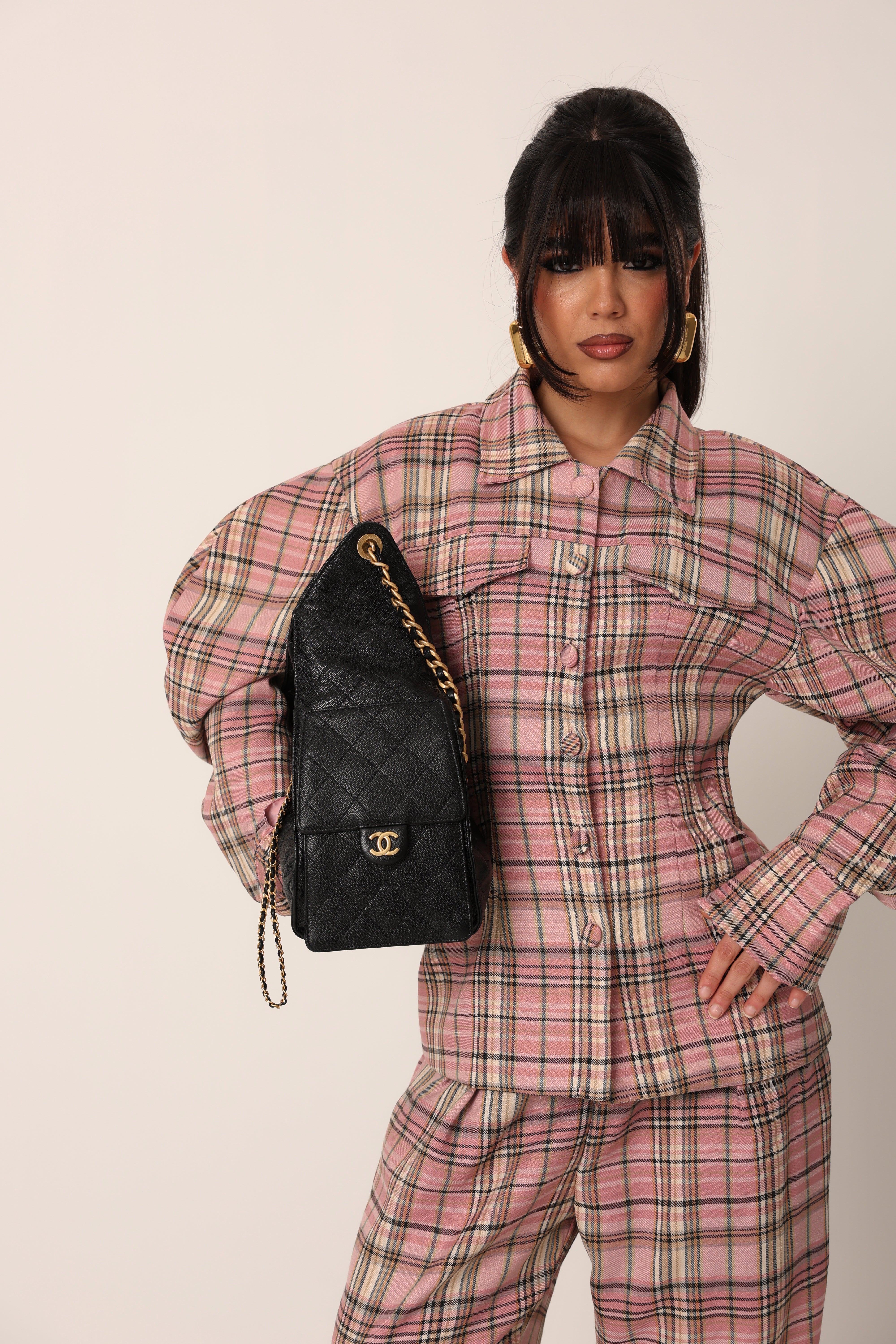 TAILLEUR TARTAN SABRINA ROSA