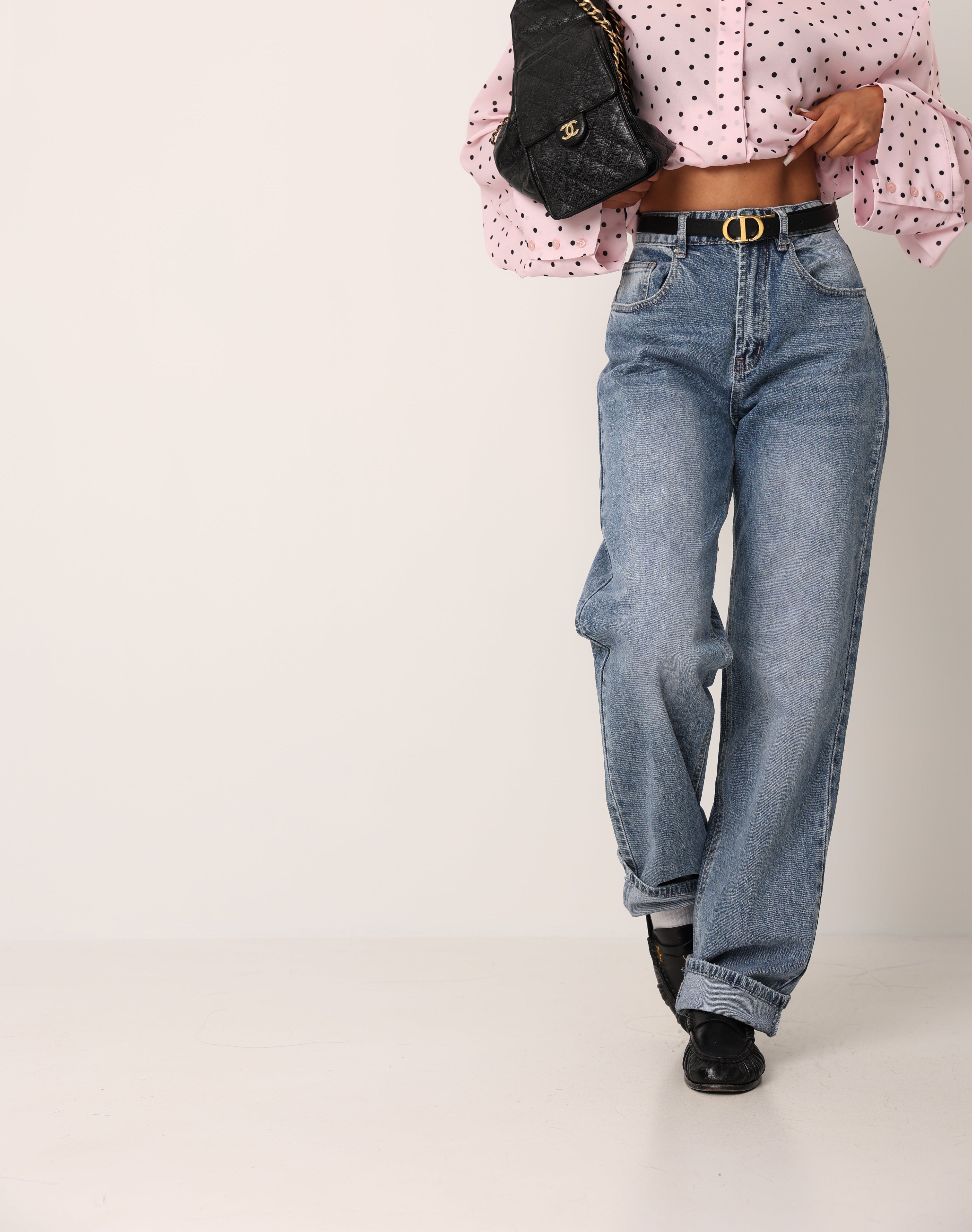 JEANS MOM-FIT ENIGMA DENIM BLUE