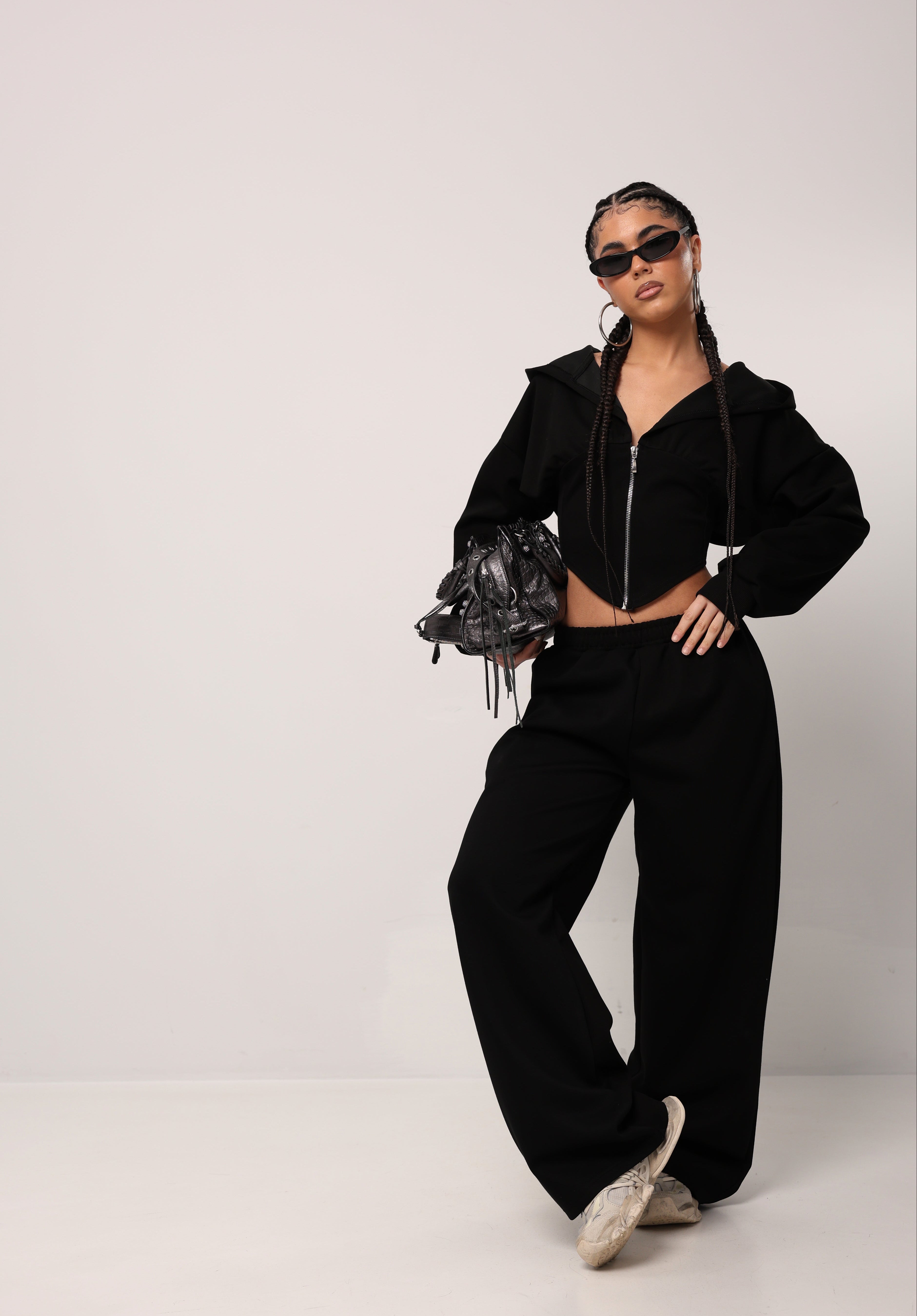 COORDINATO DI TUTA TILDE NERO DUE PEZZI