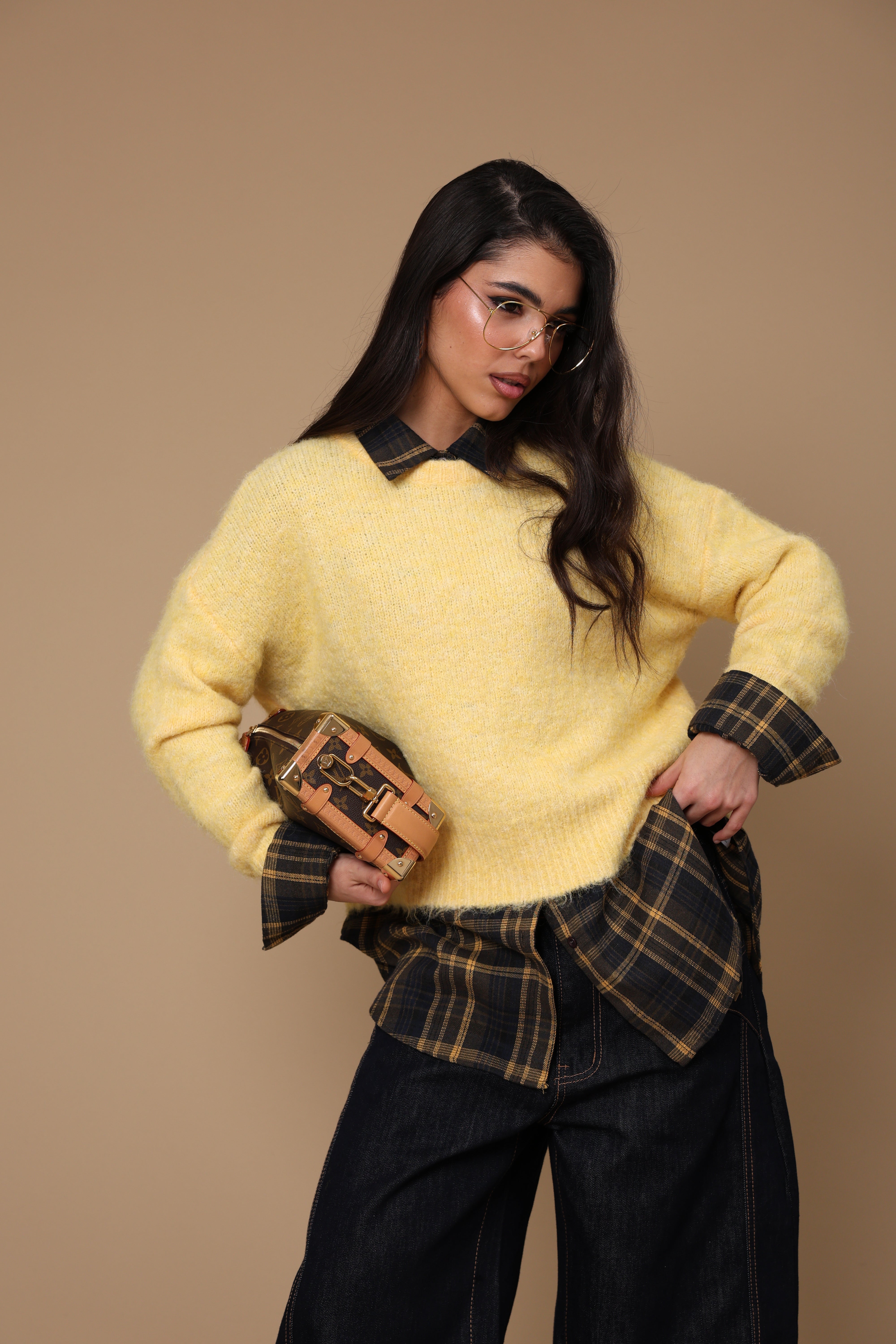 PULL MELANGE ARTEMISIA GIALLO