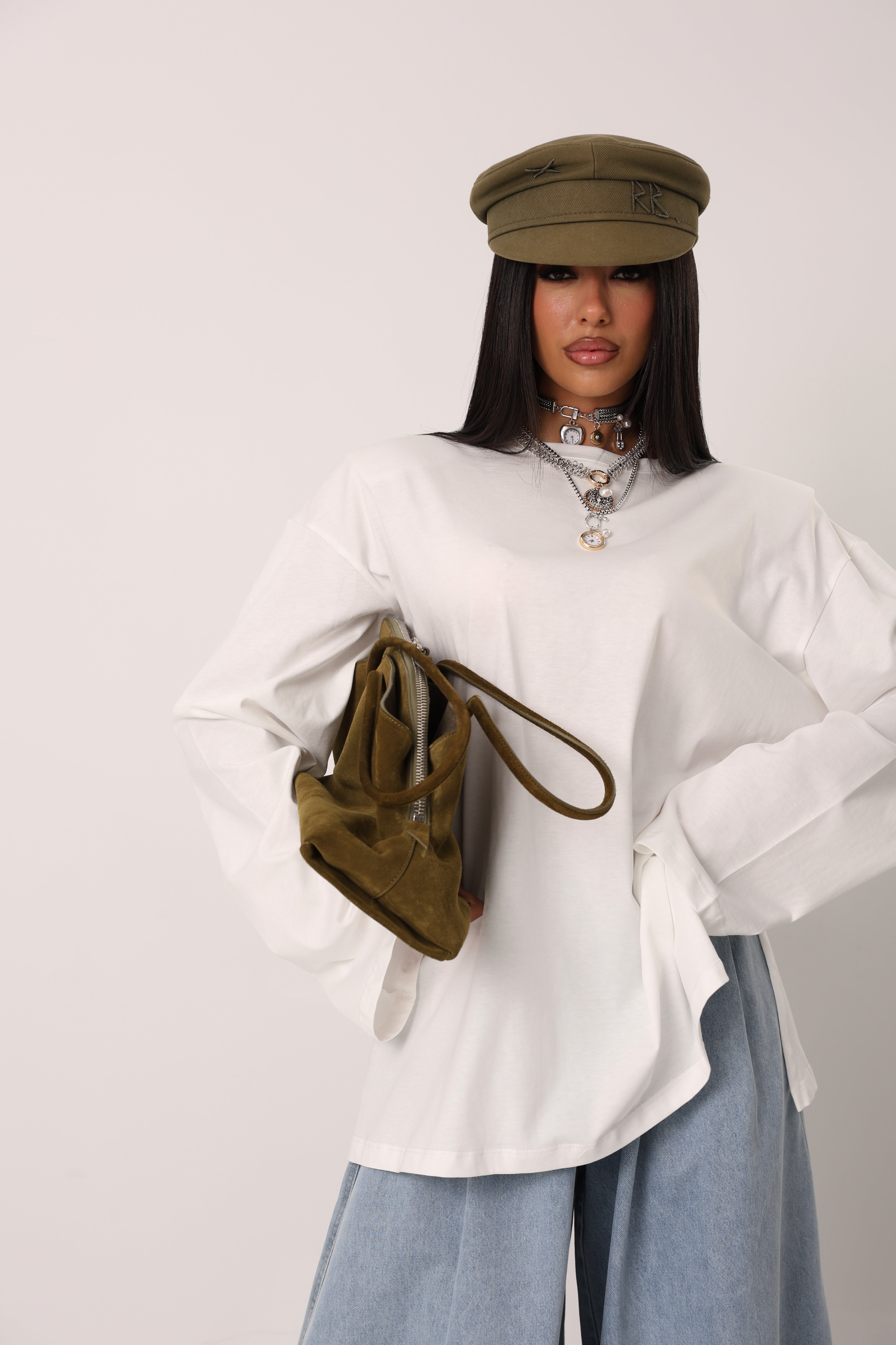 MAGLIA SPALLINE ZAYN BIANCA