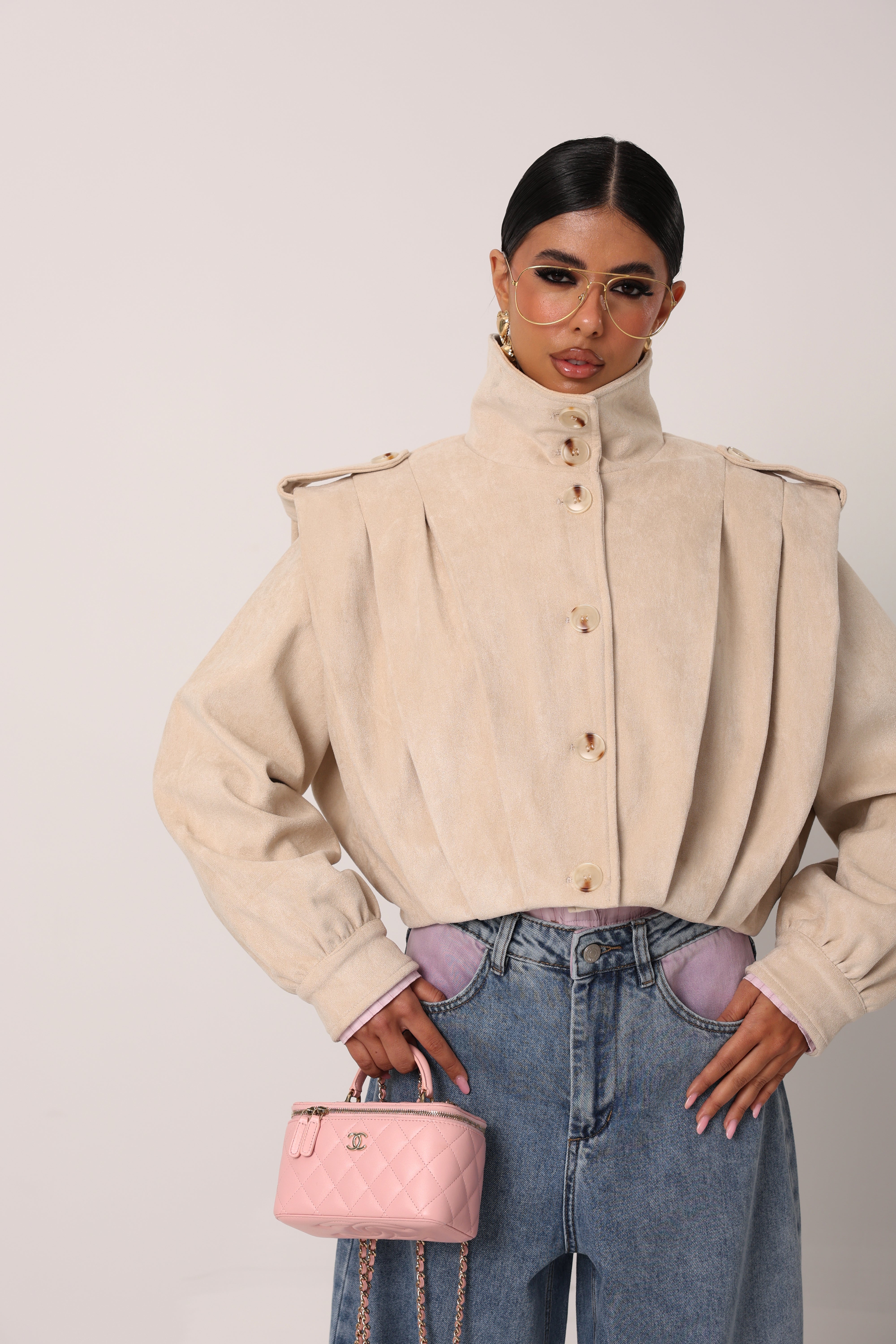 GIUBBINO ECOCAMOSCIO AMET BEIGE