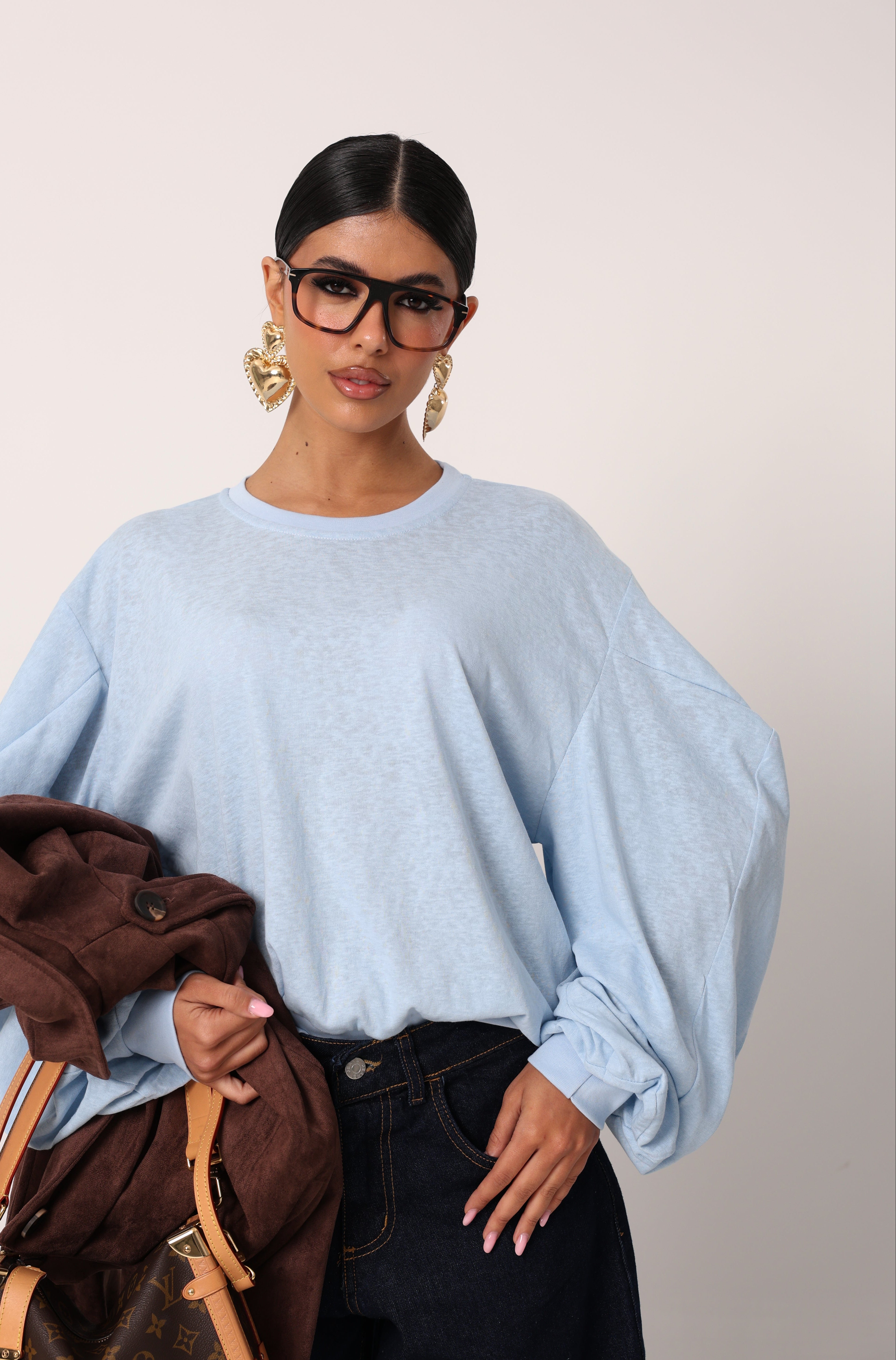 FELPINA ISOTTA AZZURRA