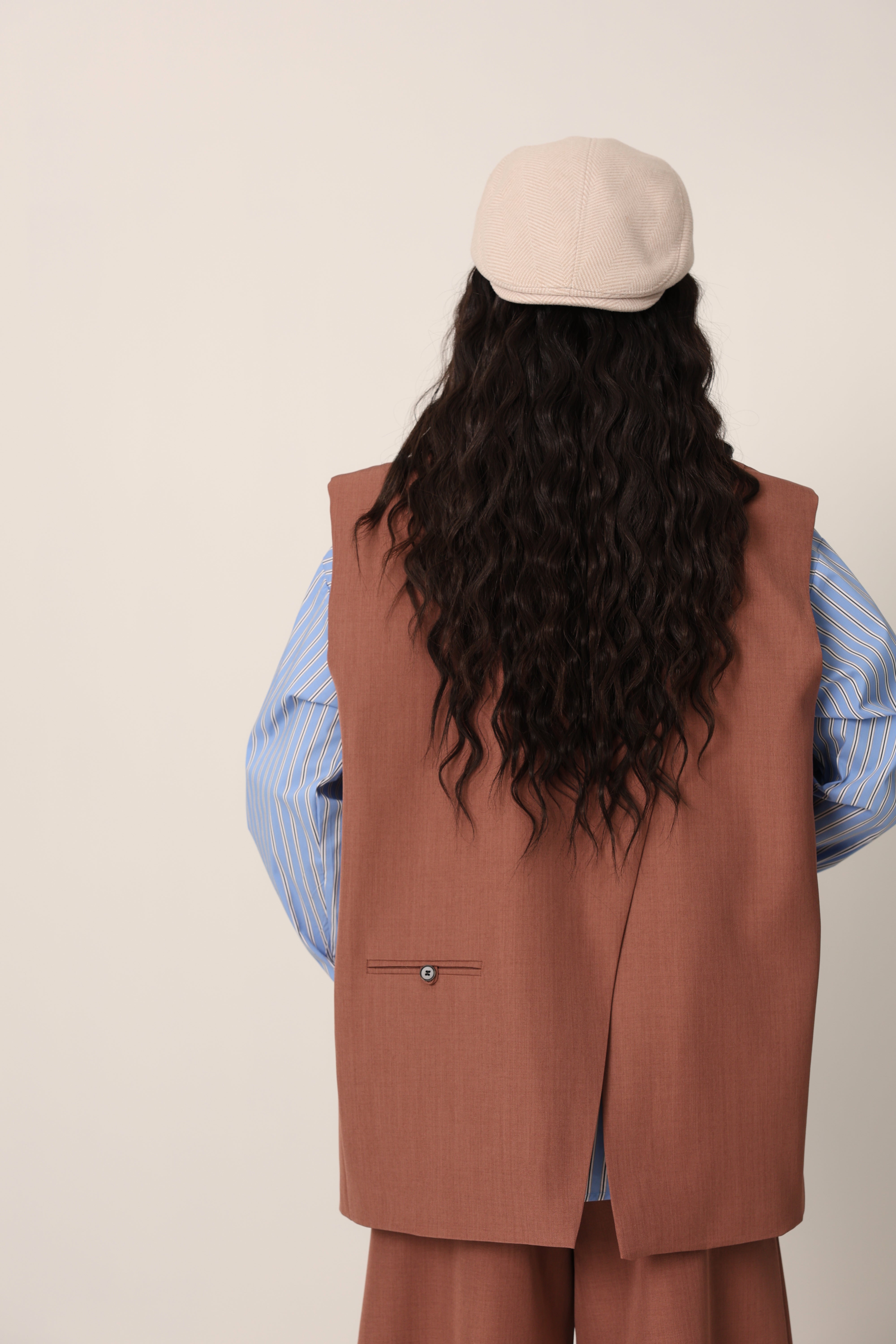GILET NECLA MATTONE