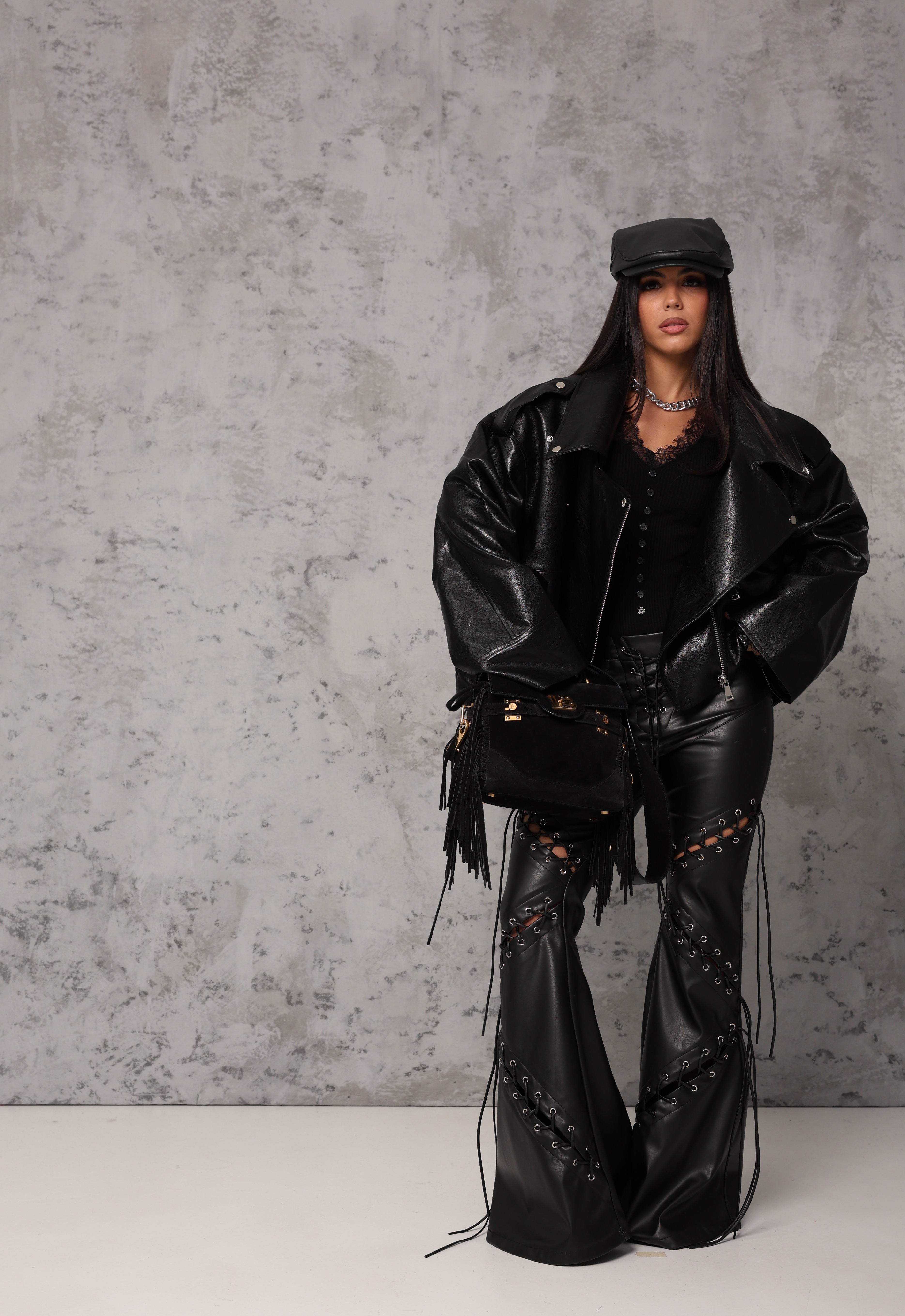 CHIODO ECOPELLE WEEK NERO