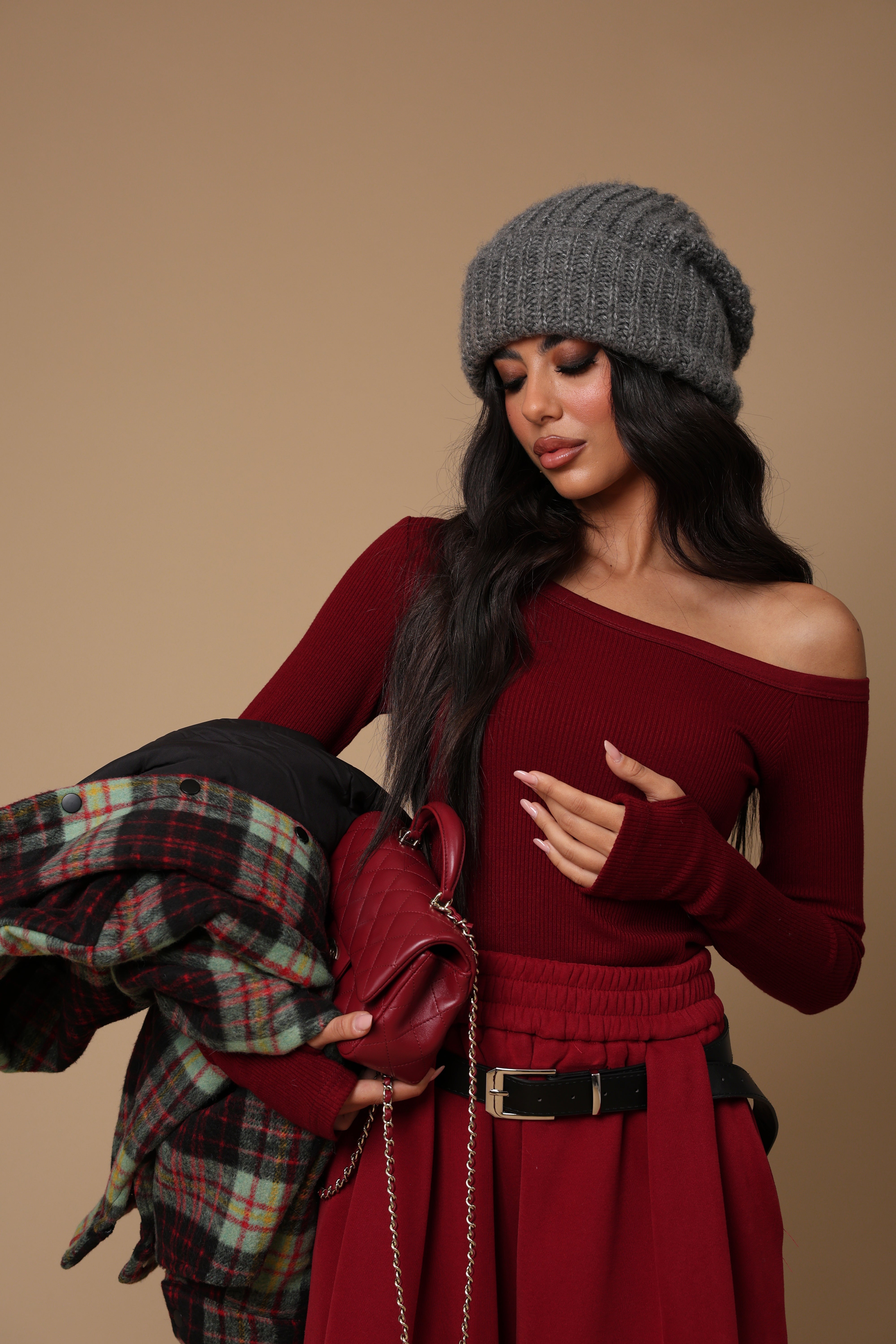 MAGLIA COSTINE CAMY BORDEAUX