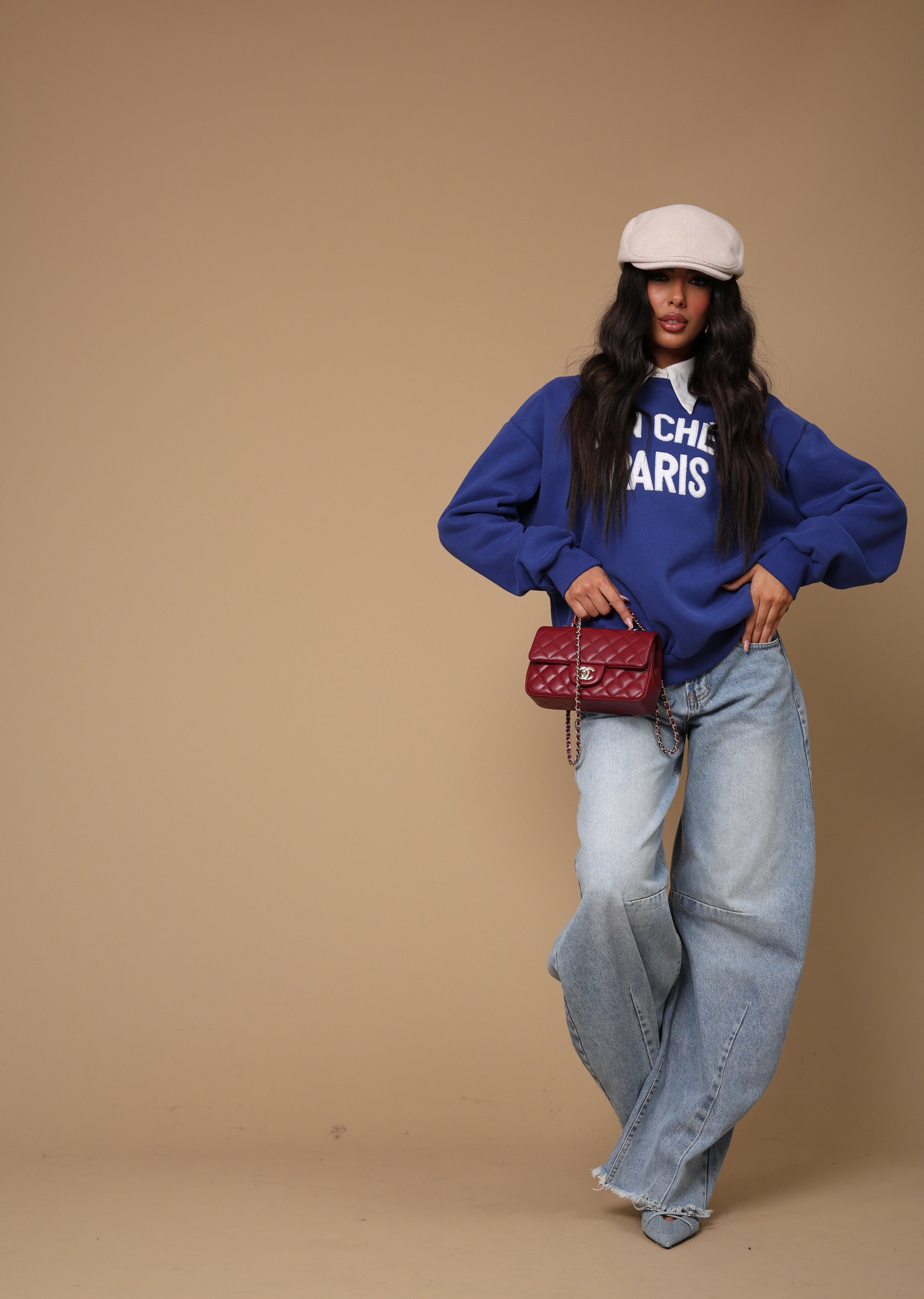 FELPA MON CHERI' PARIS BLU