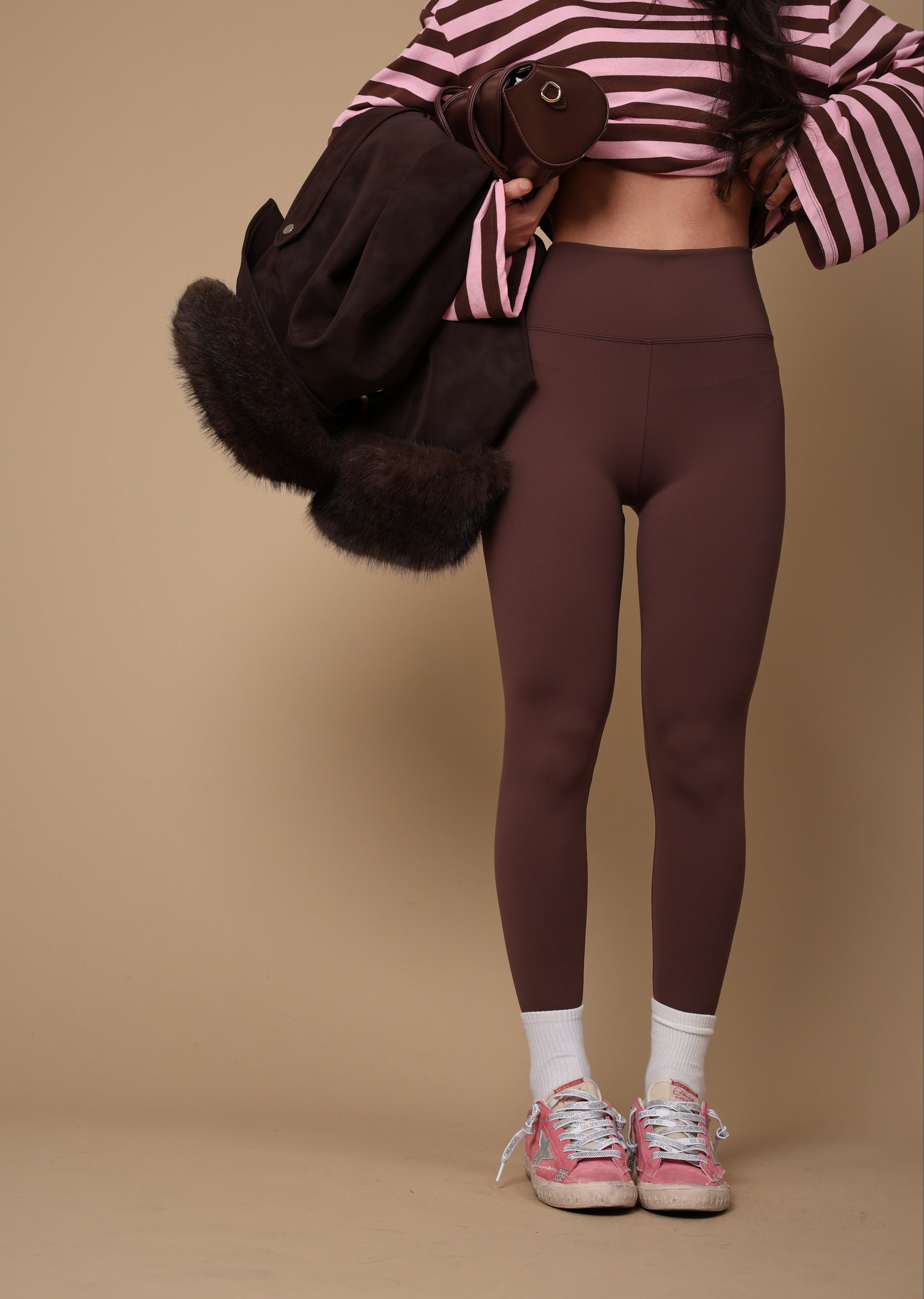 LEGGINGS GHETTE MANILA MARRONE