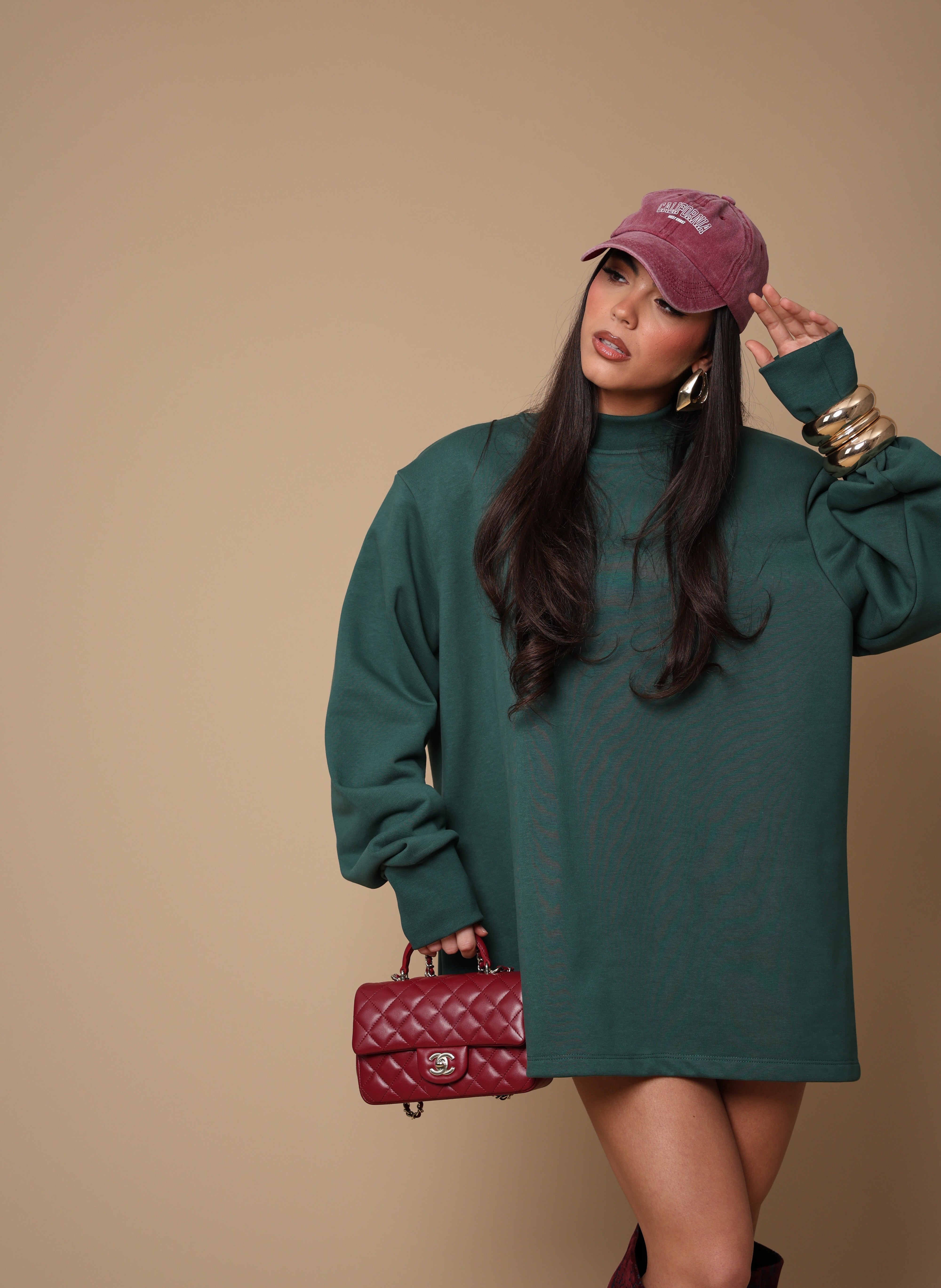 FELPA SPALLINE MARINES VERDE