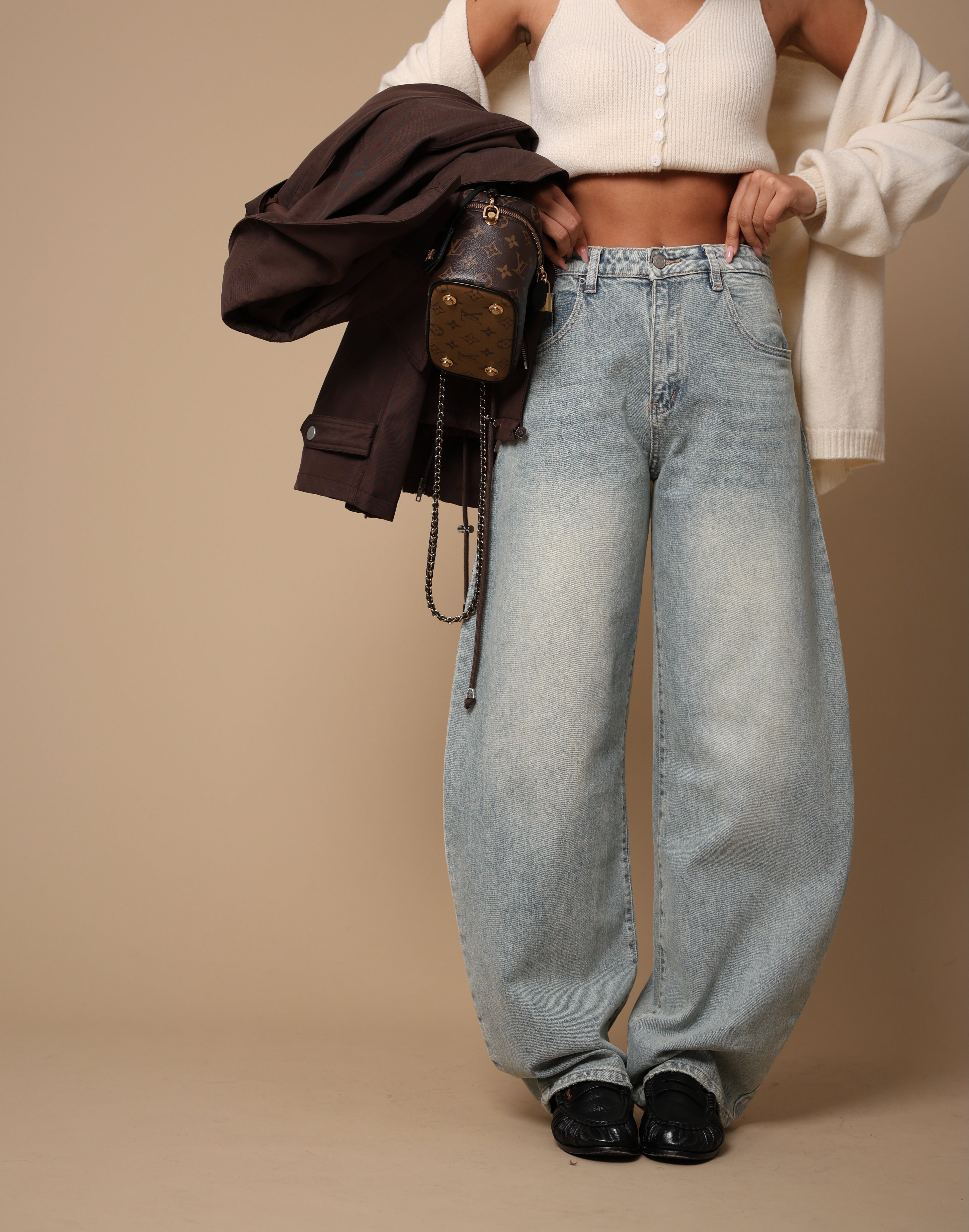 JEANS BALLOON LUZ SABBIATO