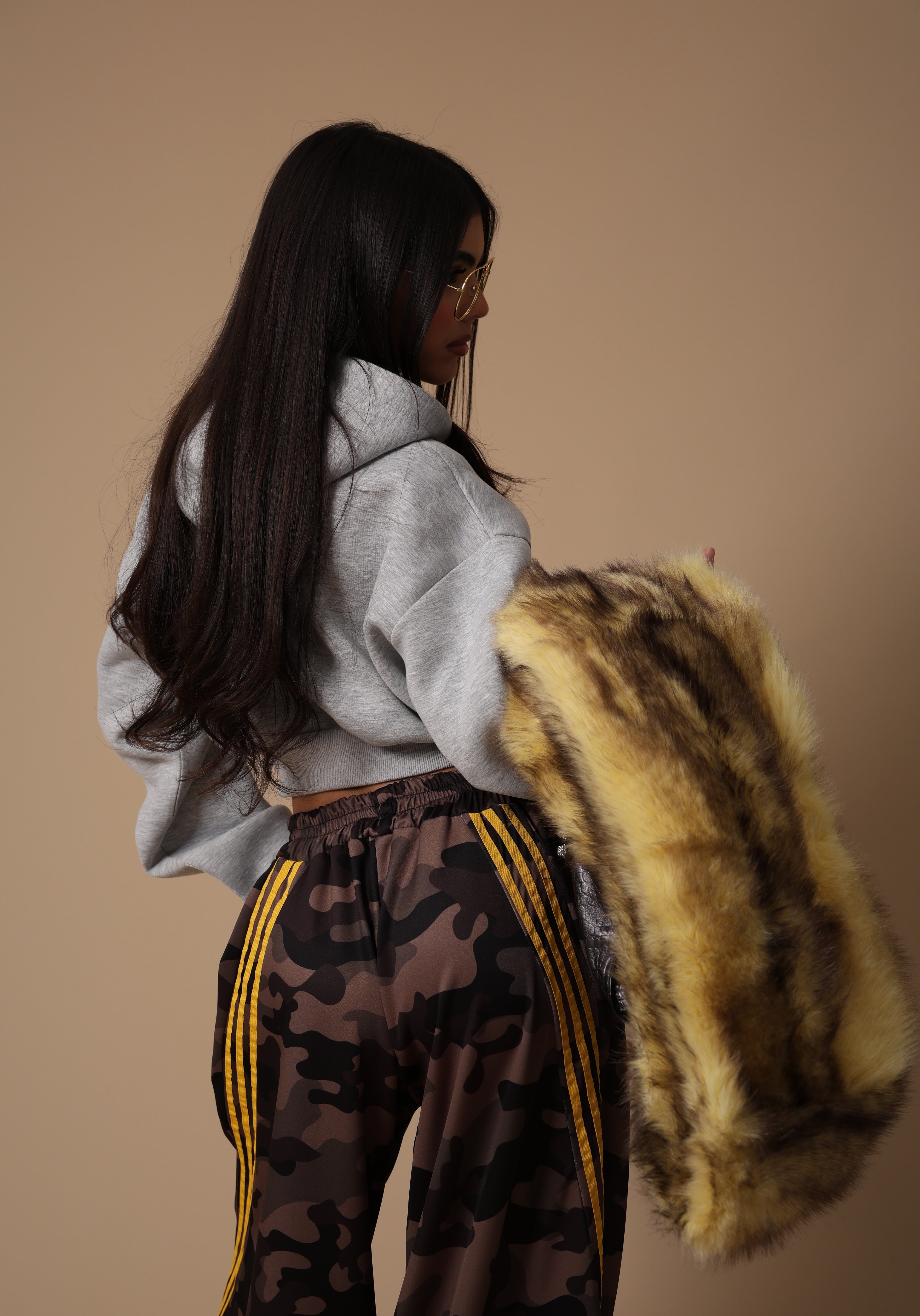 FELPINA CAPPUCCIO NELLY GRIGIO CHIARO