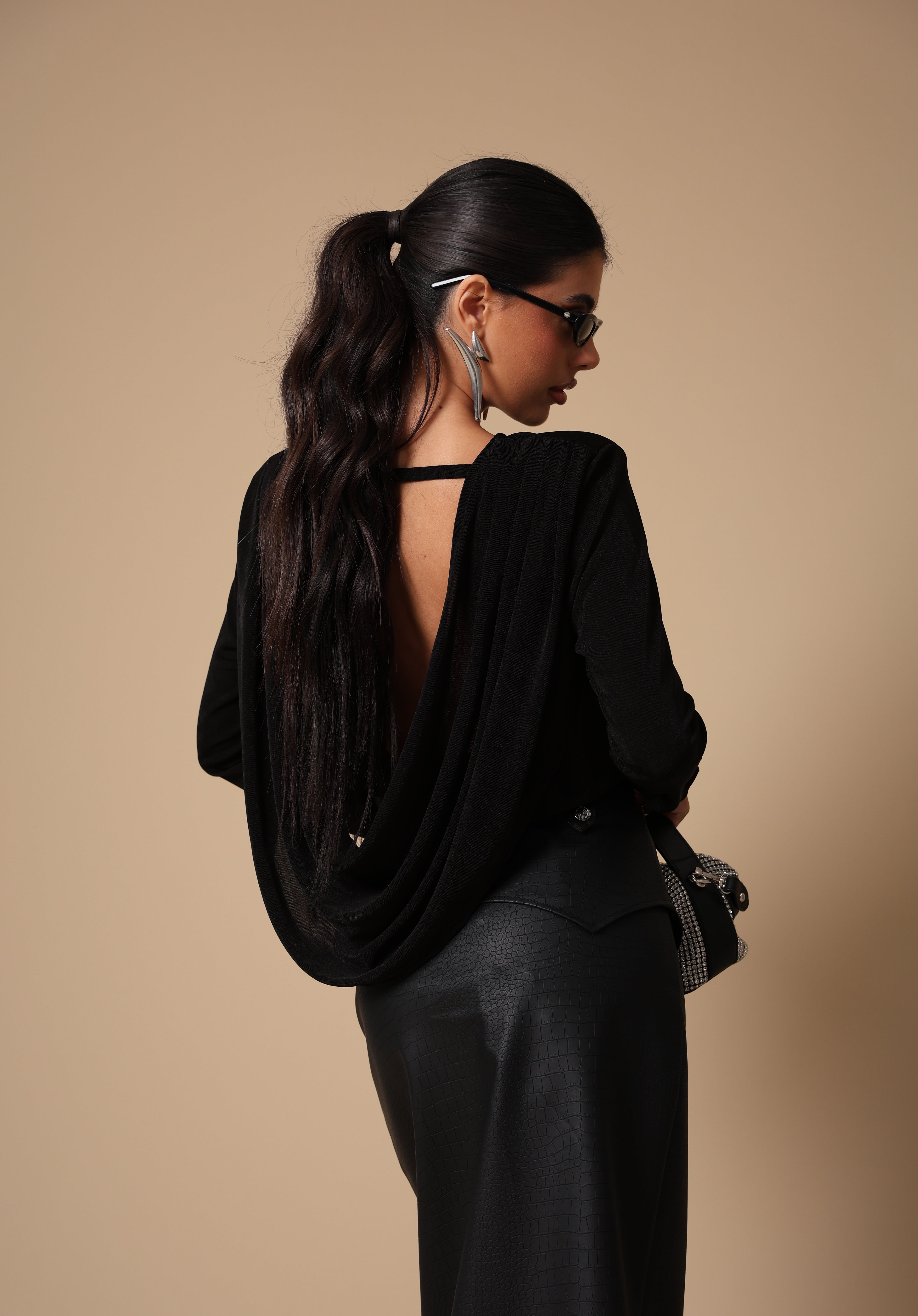 MAGLIA SCIALLATA JUANA NERA