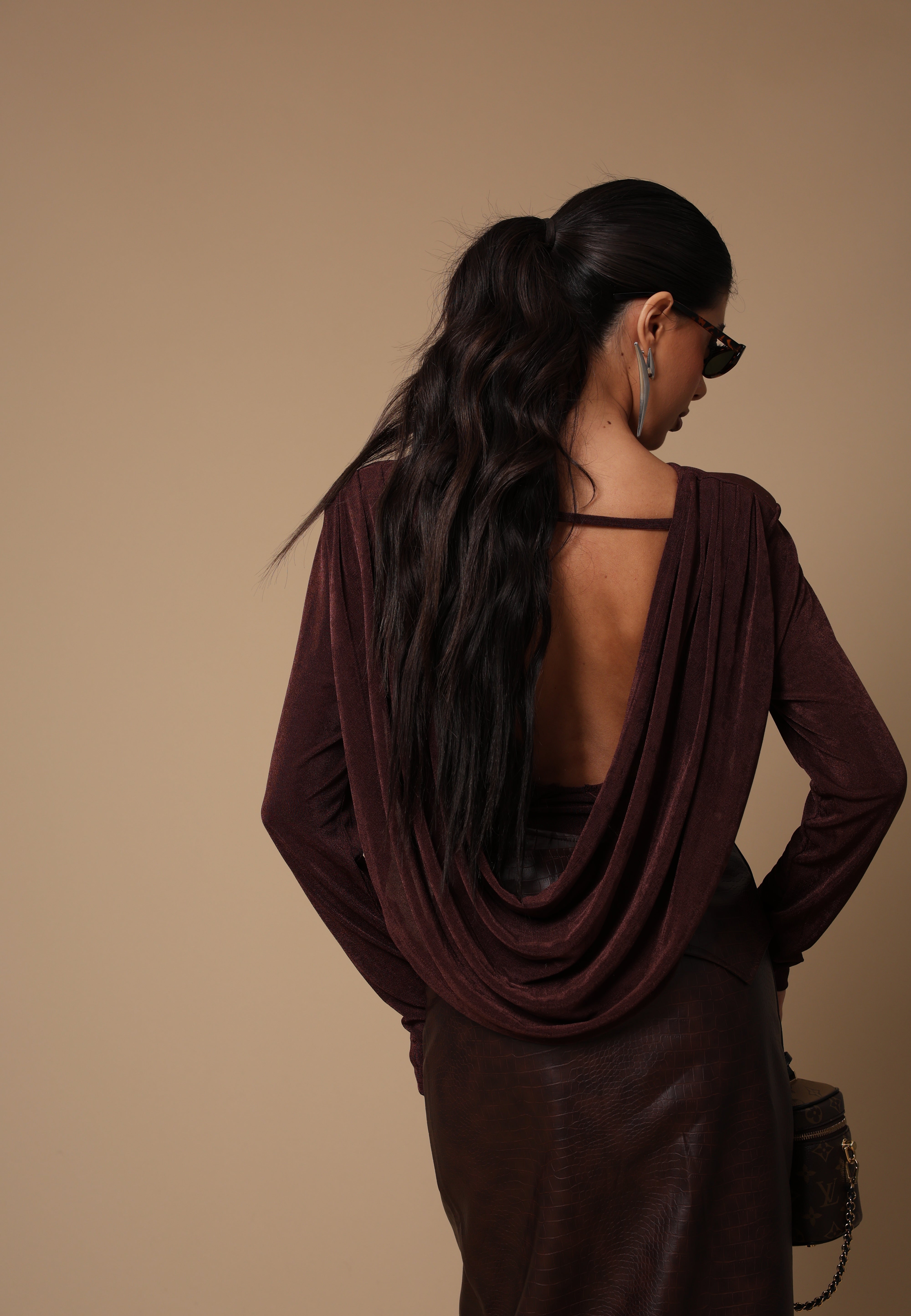 MAGLIA SCIALLATA JUANA MARRONE