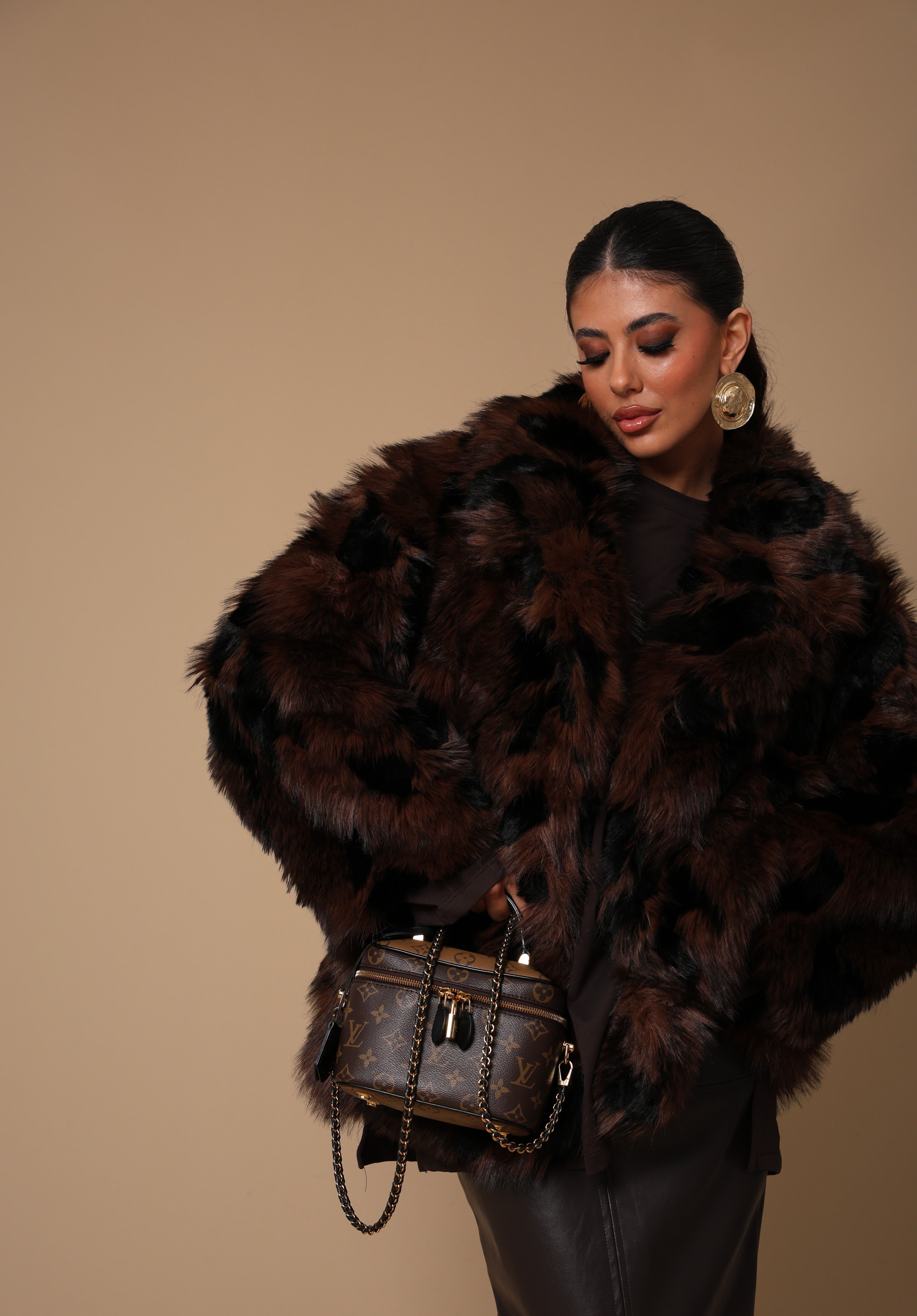 ECOPELLICCIA LAUREE MARRONE/NERA