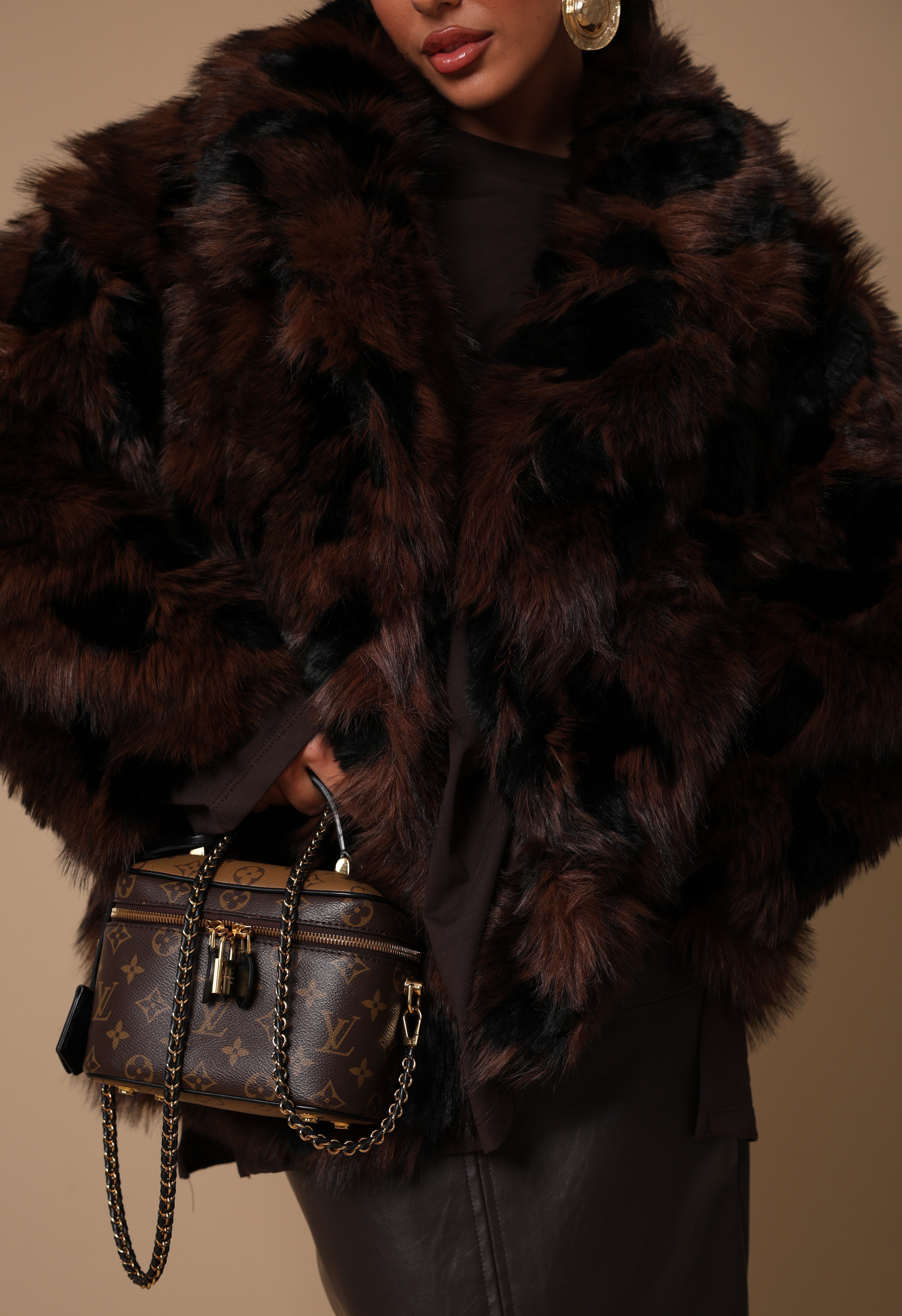 ECOPELLICCIA LAUREE MARRONE/NERA