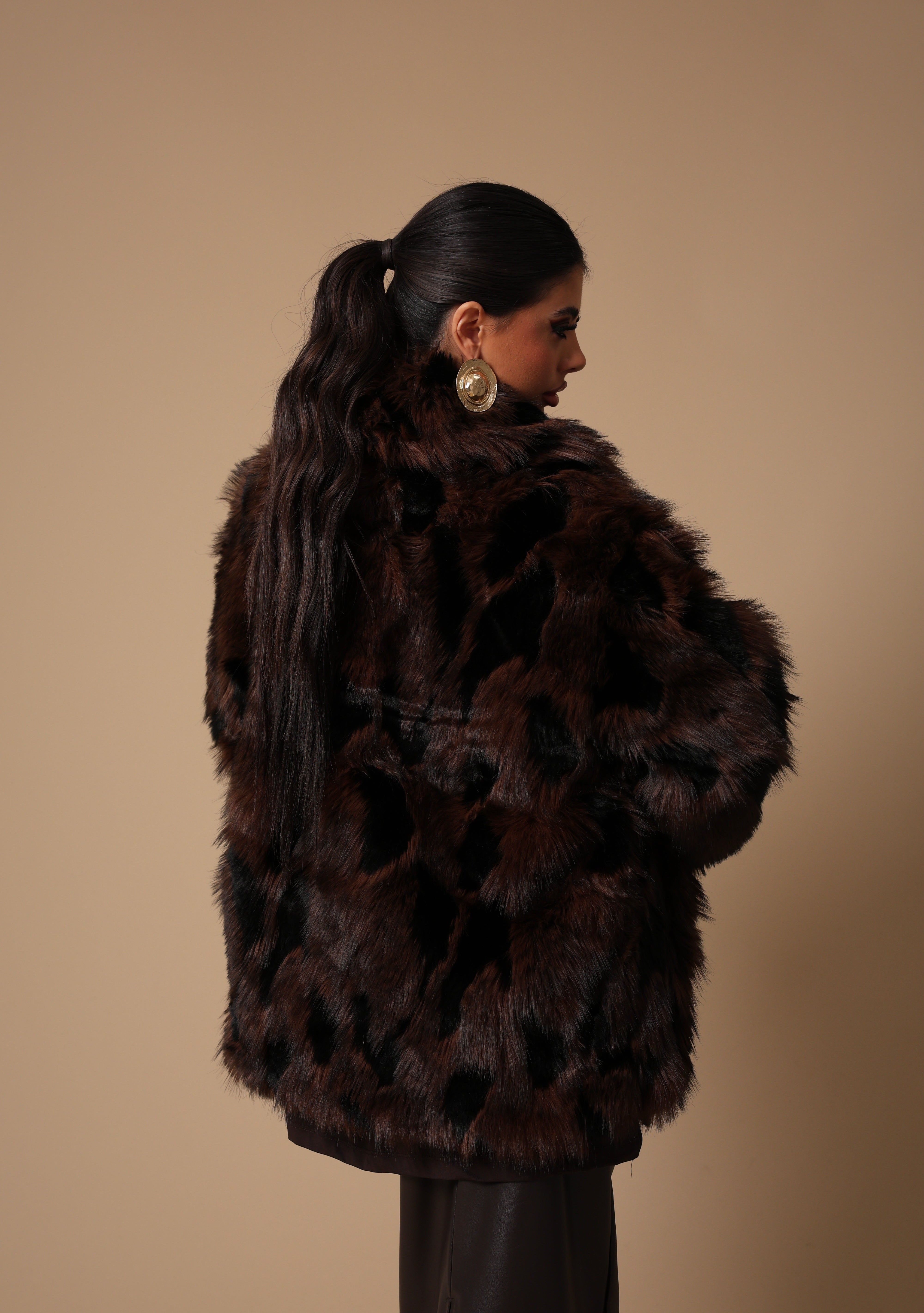 ECOPELLICCIA LAUREE MARRONE/NERA