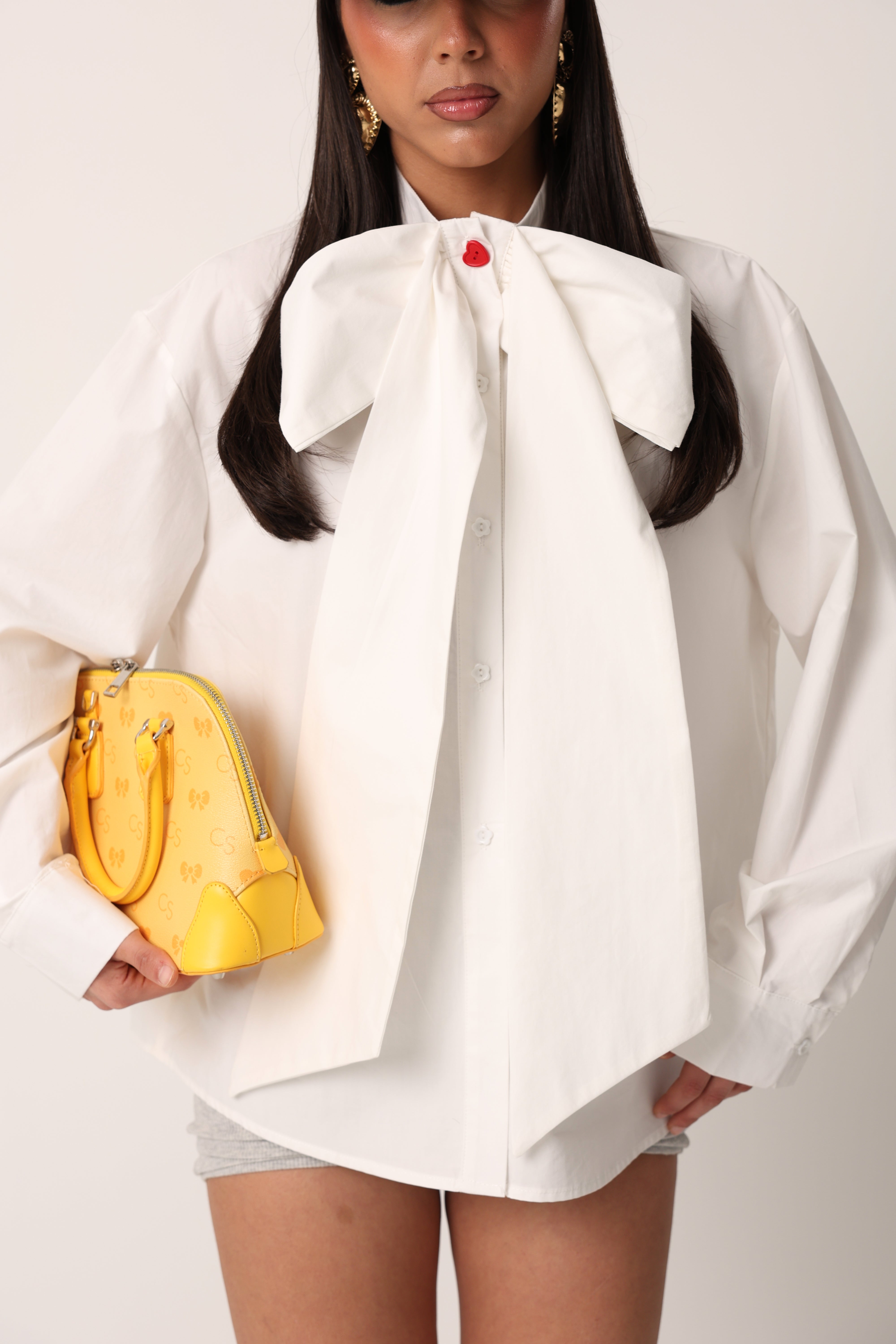 CAMICIA FIOCCO LEONIA BIANCA