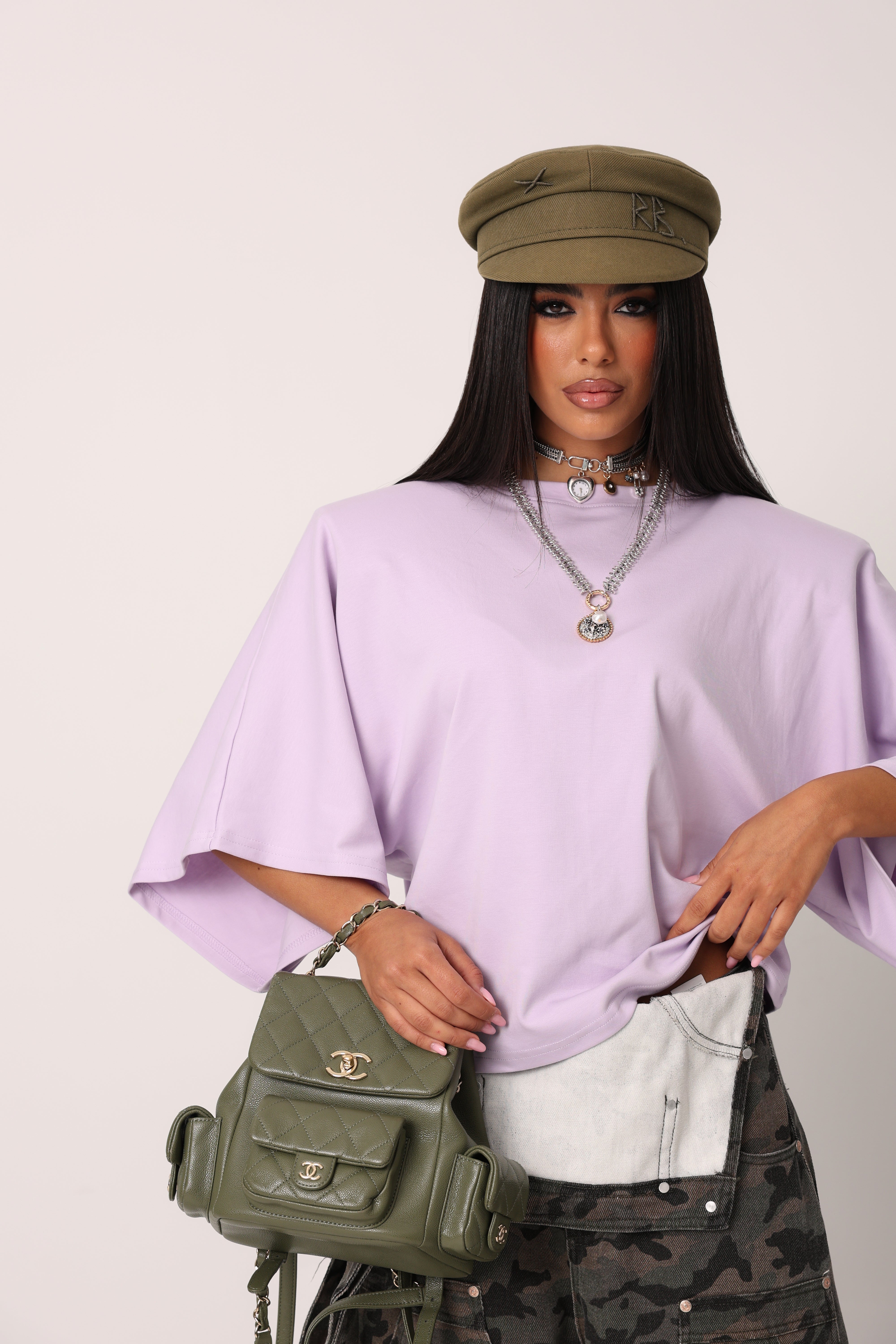 T-SHIRT MEZZA MANICA JACENTY LILLA