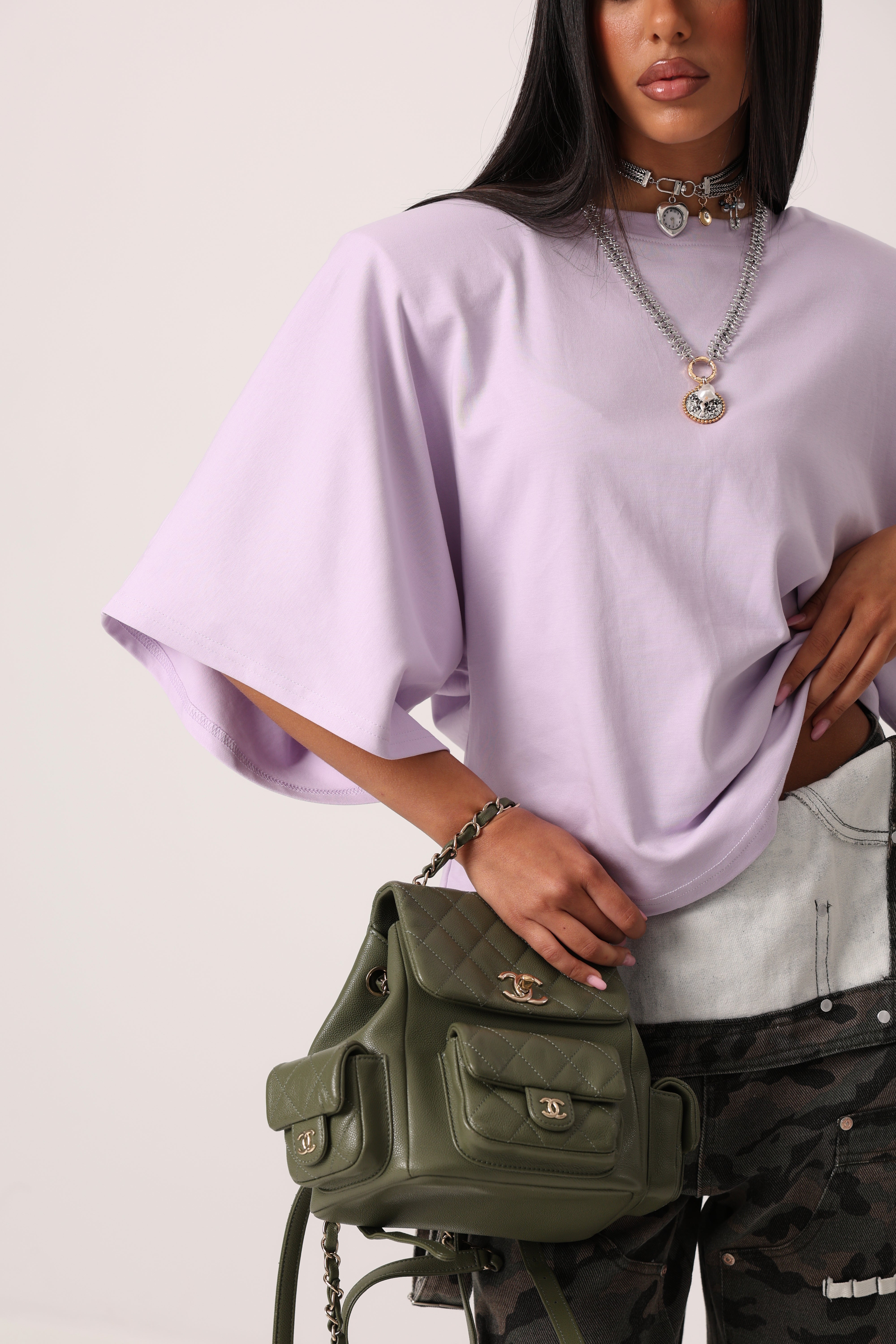 T-SHIRT MEZZA MANICA JACENTY LILLA