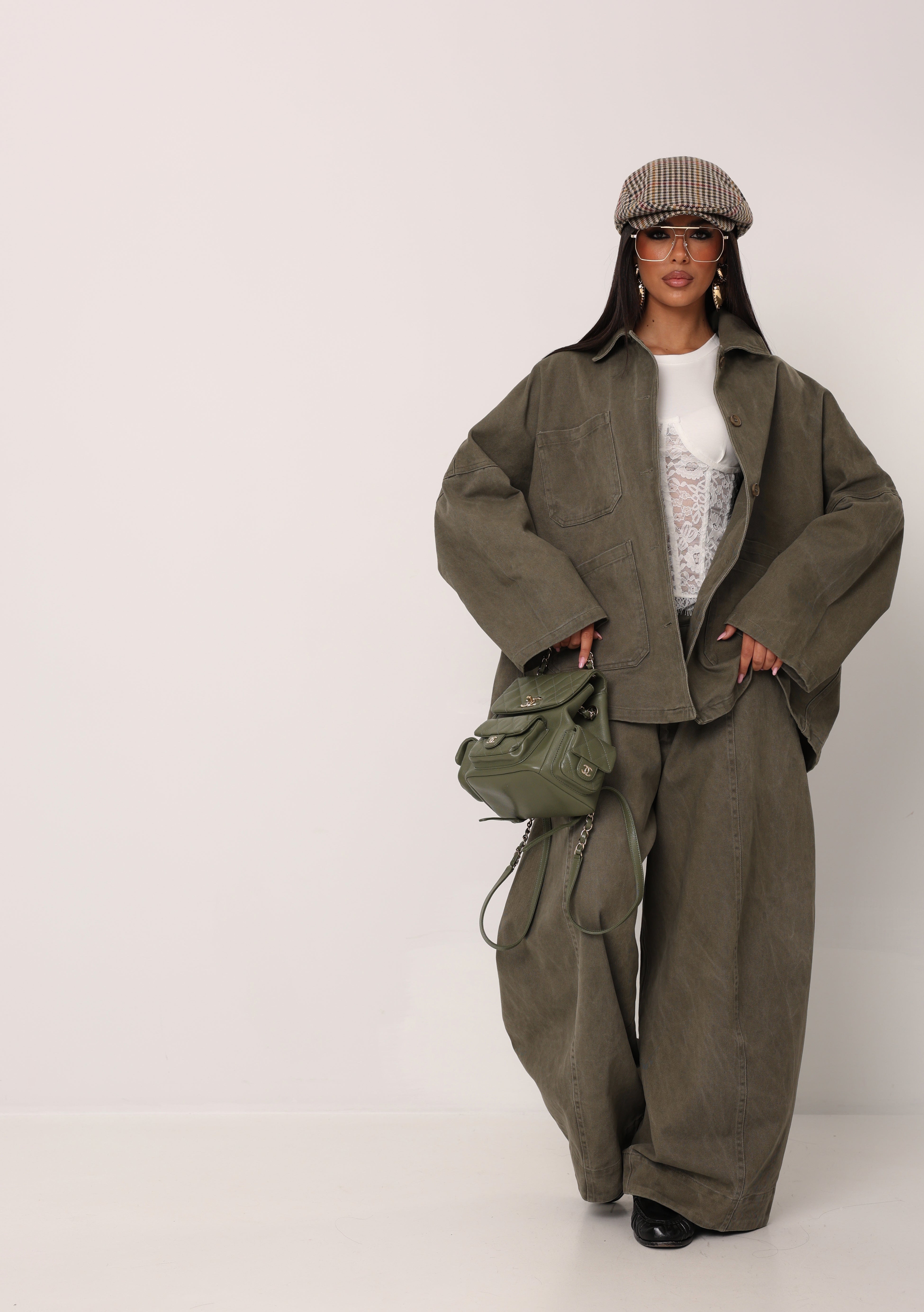 CAMICIA TASCHE MELISSE VERDE MILITARE