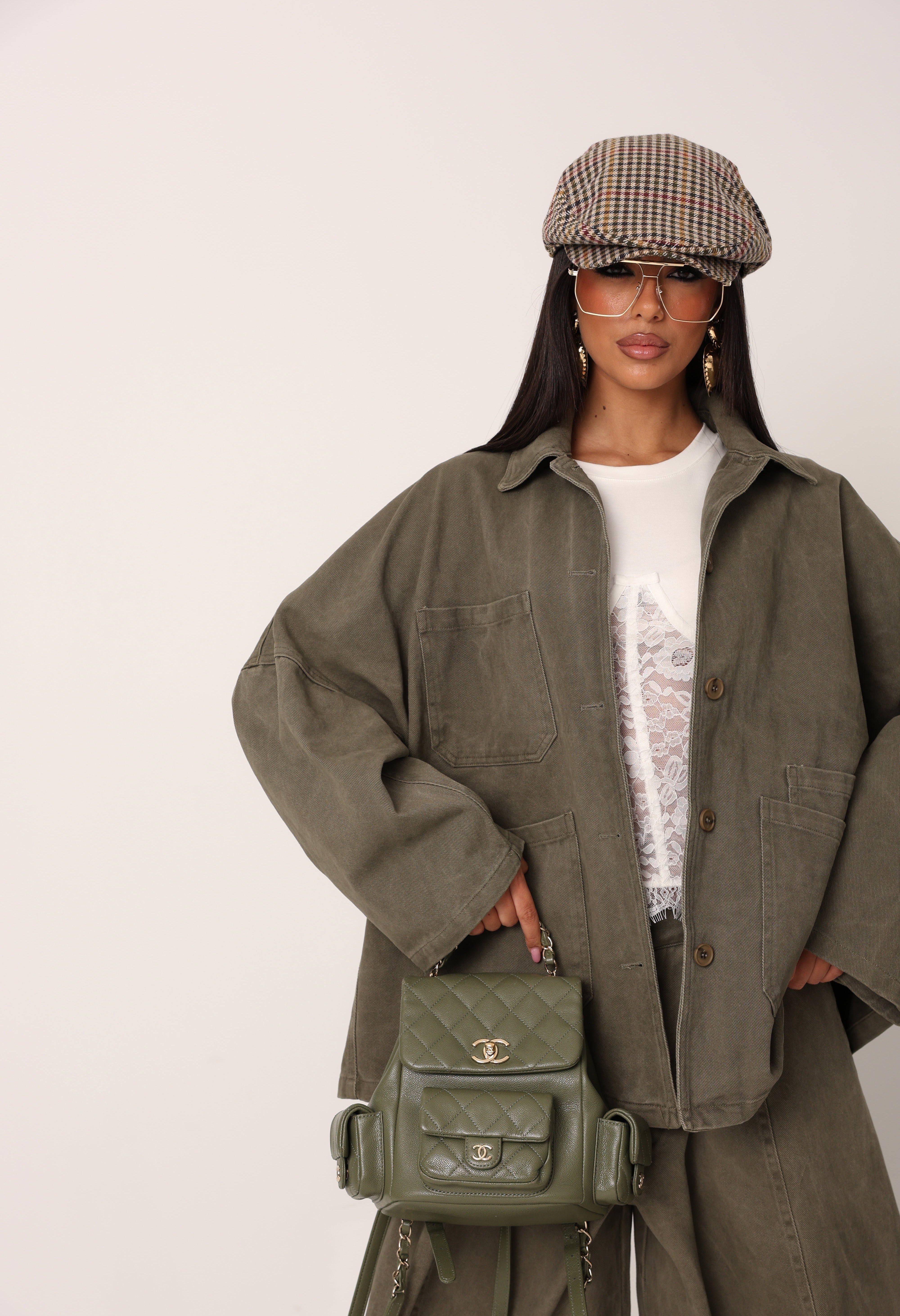 CAMICIA TASCHE MELISSE VERDE MILITARE