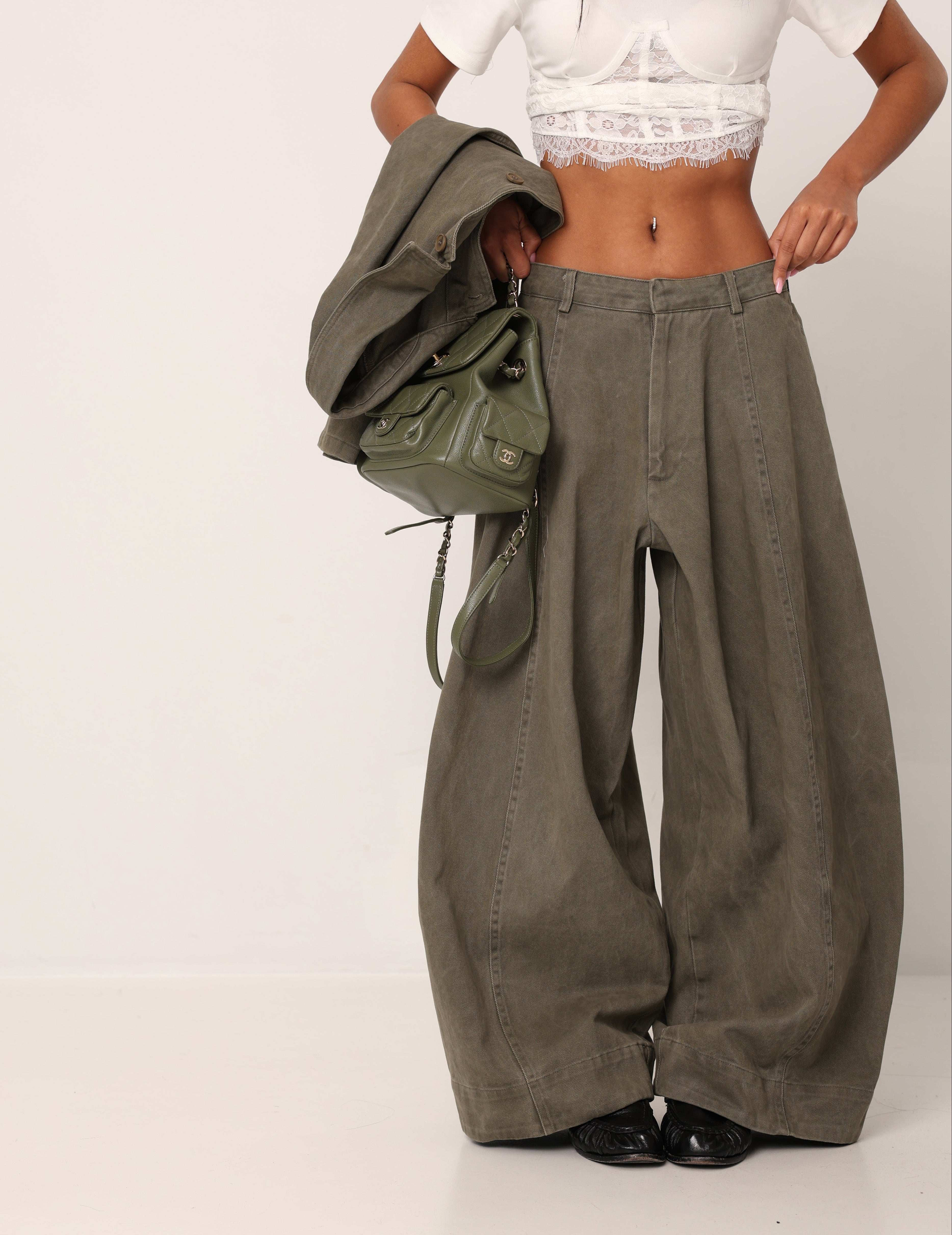 JEANS MARGOT VERDE MILITARE