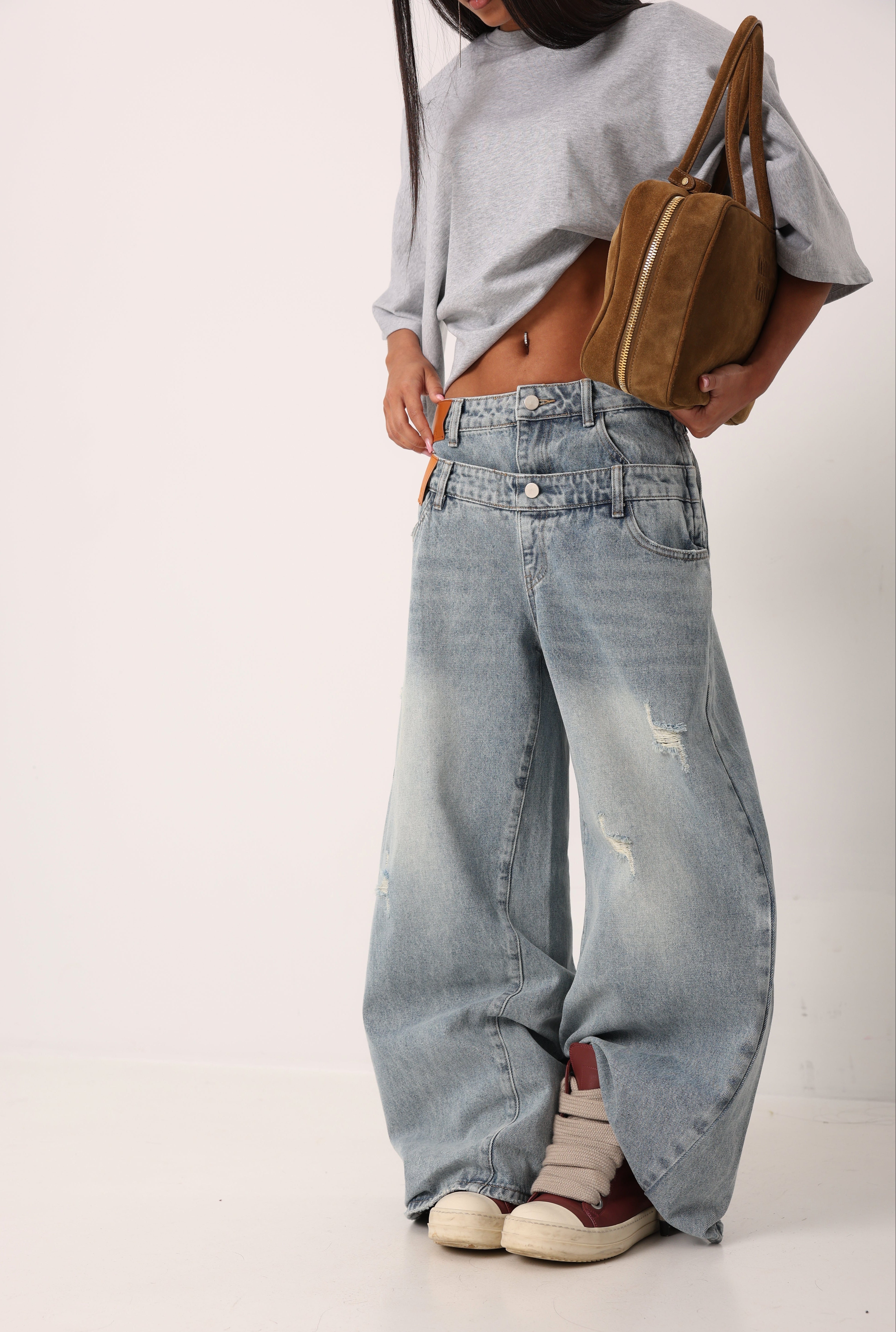 JEANS TIK-TOK DOPPIO BUSTINO