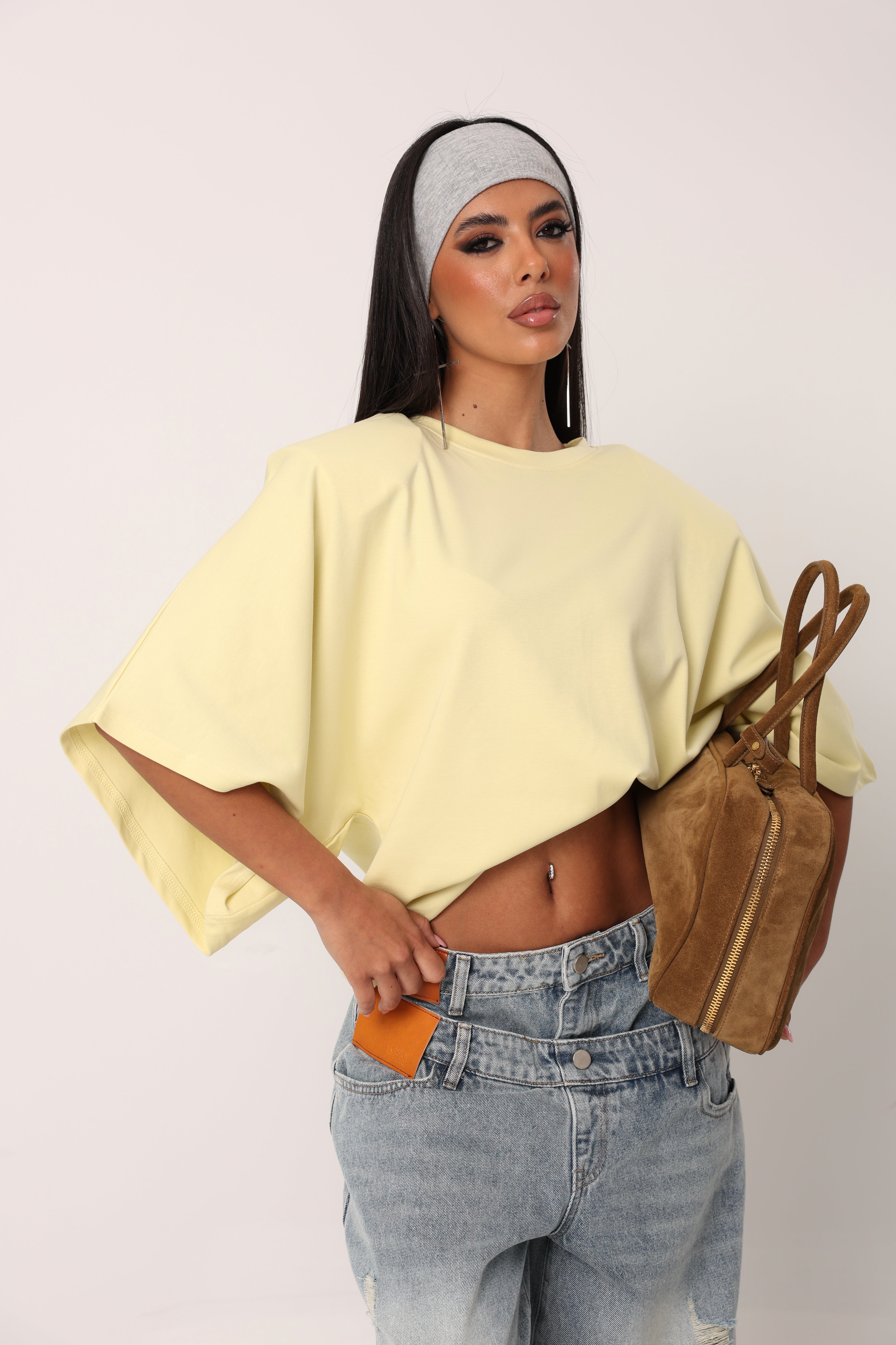 T-SHIRT MEZZA MANICA JACENTY GIALLA