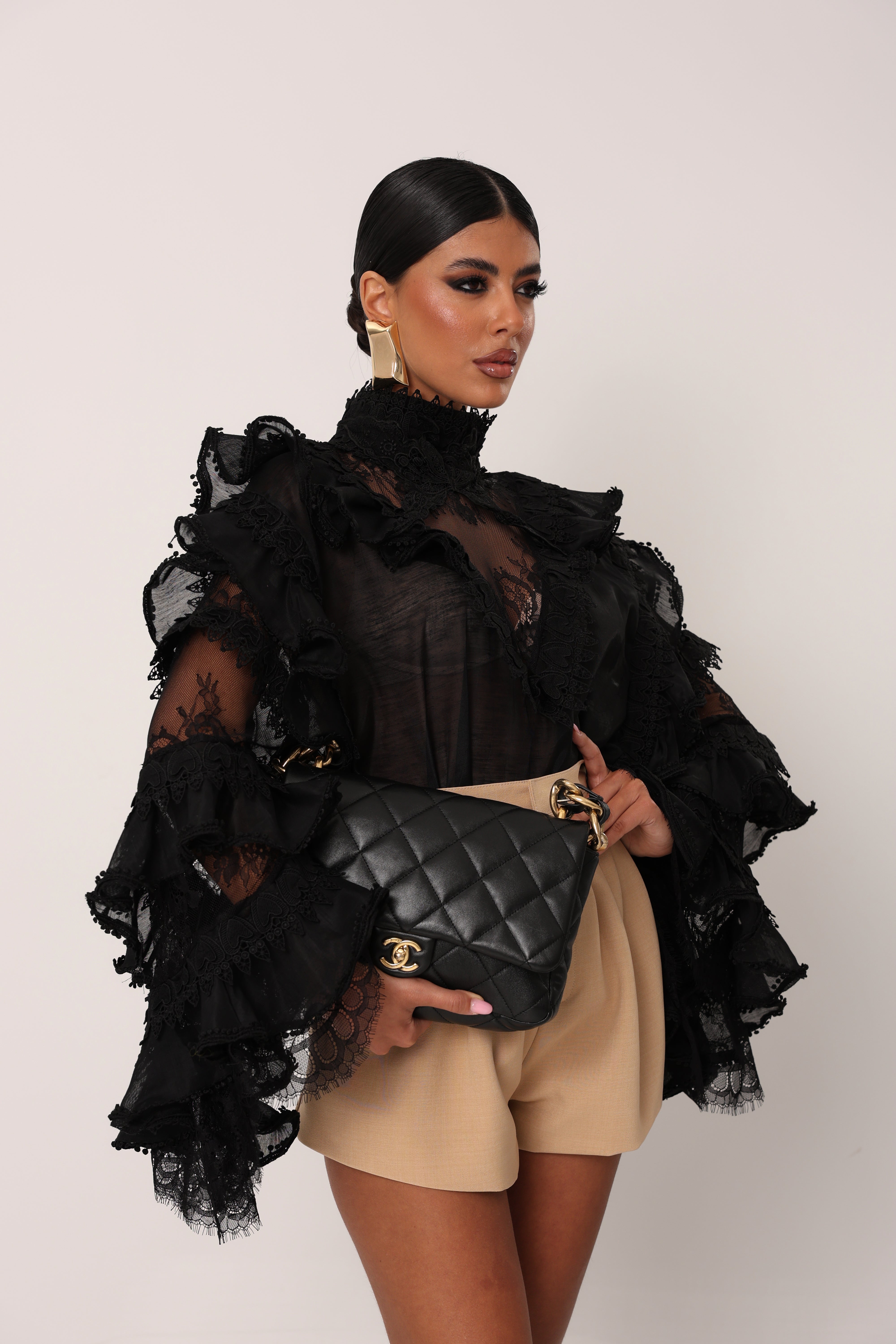 BLUSA SEMITRASPARENTE WENDY NERA