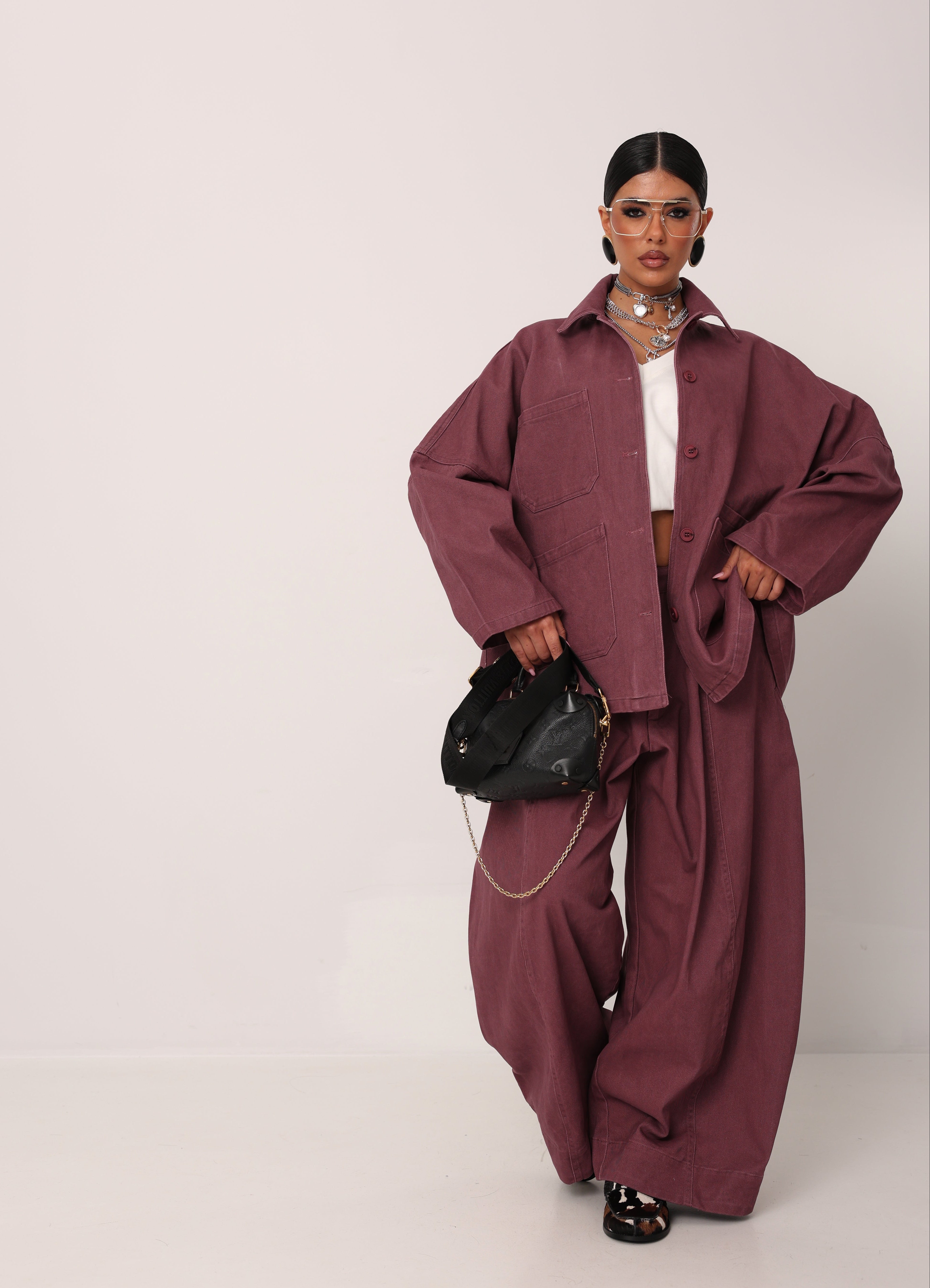 CAMICIA TASCHE MELISSE MALVA