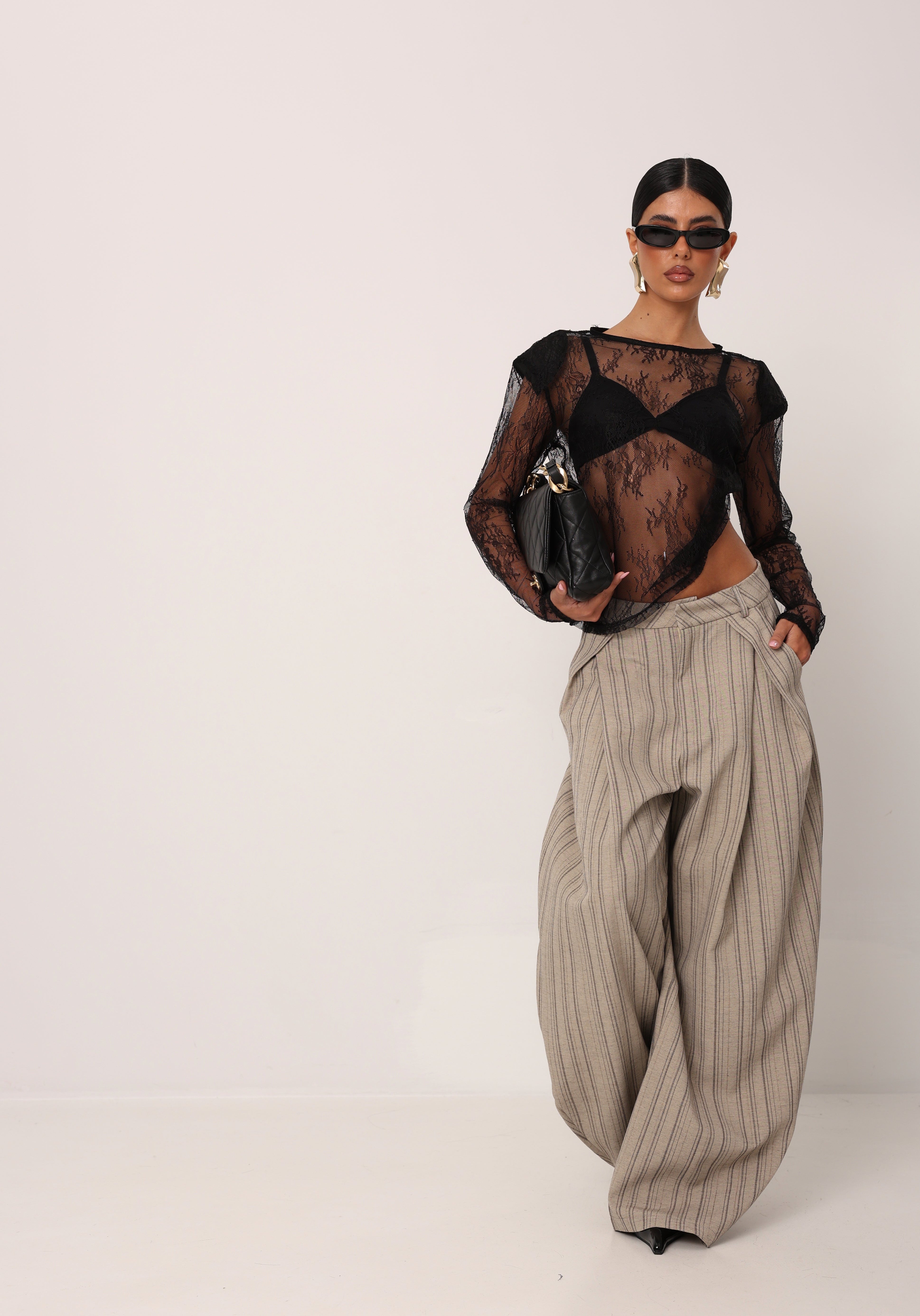 MAGLIA PIZZO SHITA NERA